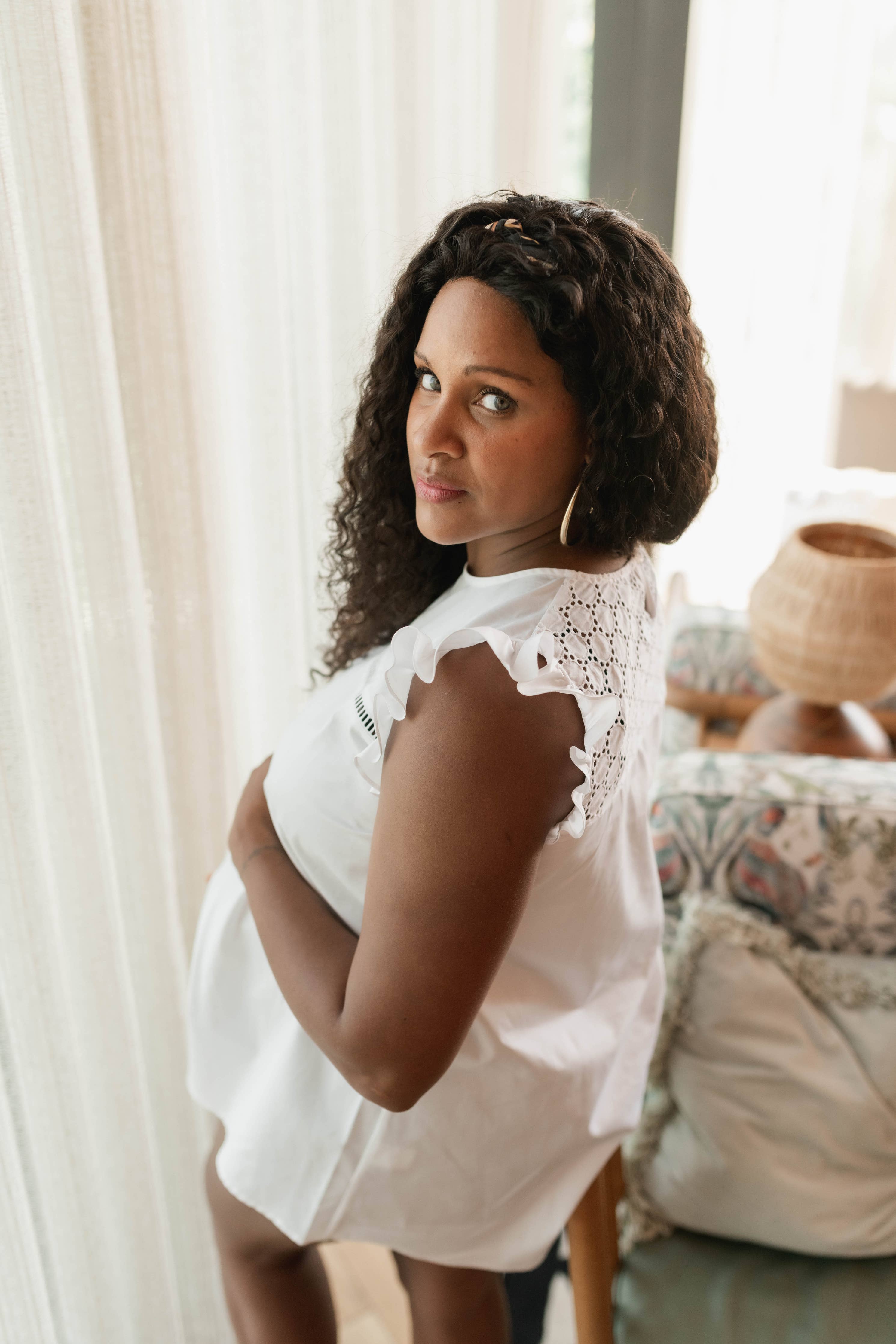 Haut de maternité en coton bio « Maman en devenir »