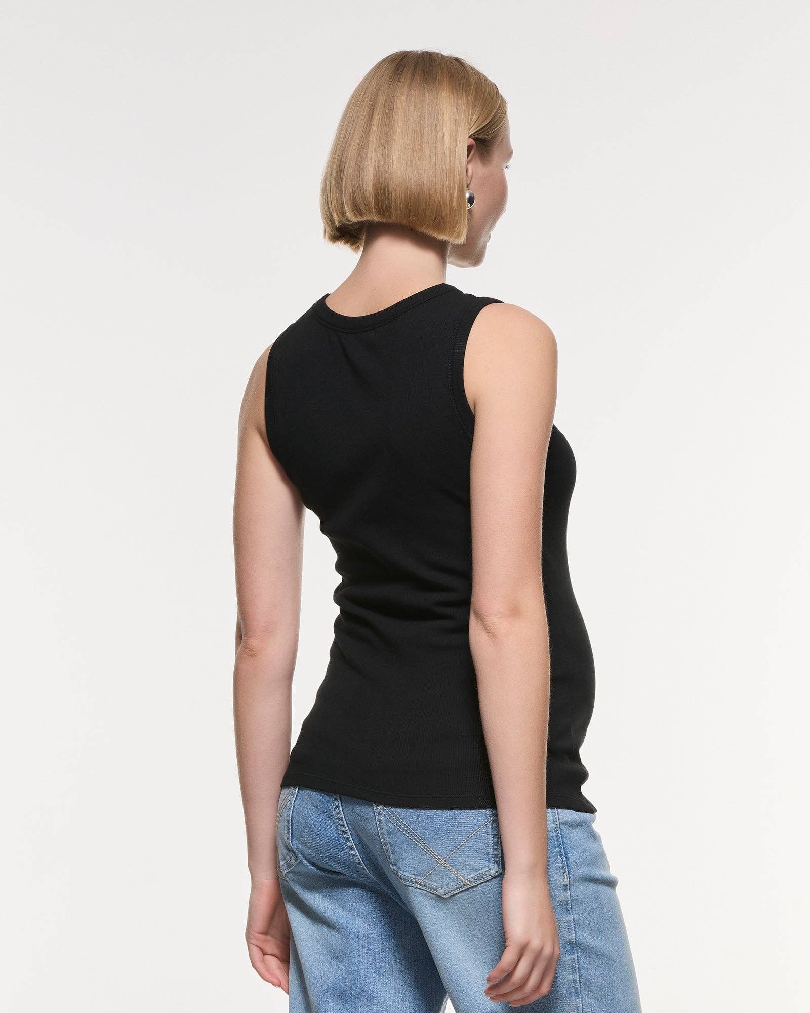 Débardeur côtelé souple de base