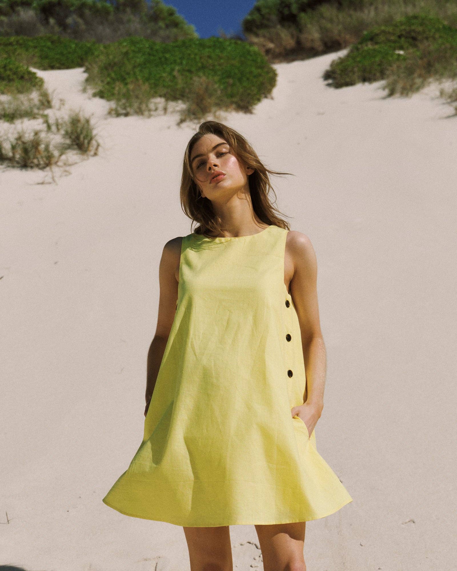 Robe d'allaitement en lin Maeve
