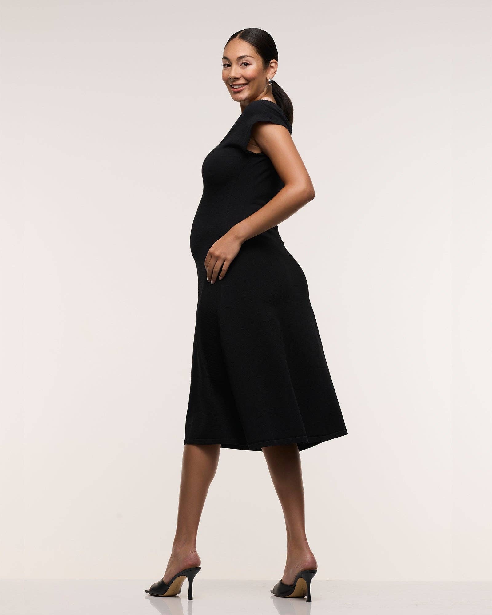 Grace Cap Sleeve Maternity Dress