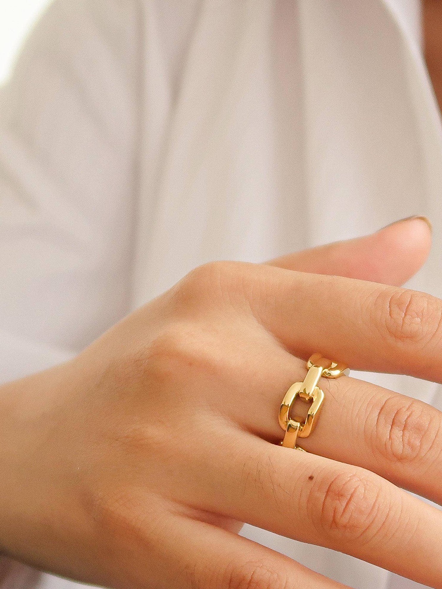 Brooklyn 18K Gold Stack Braided Non-Tarnish Ring