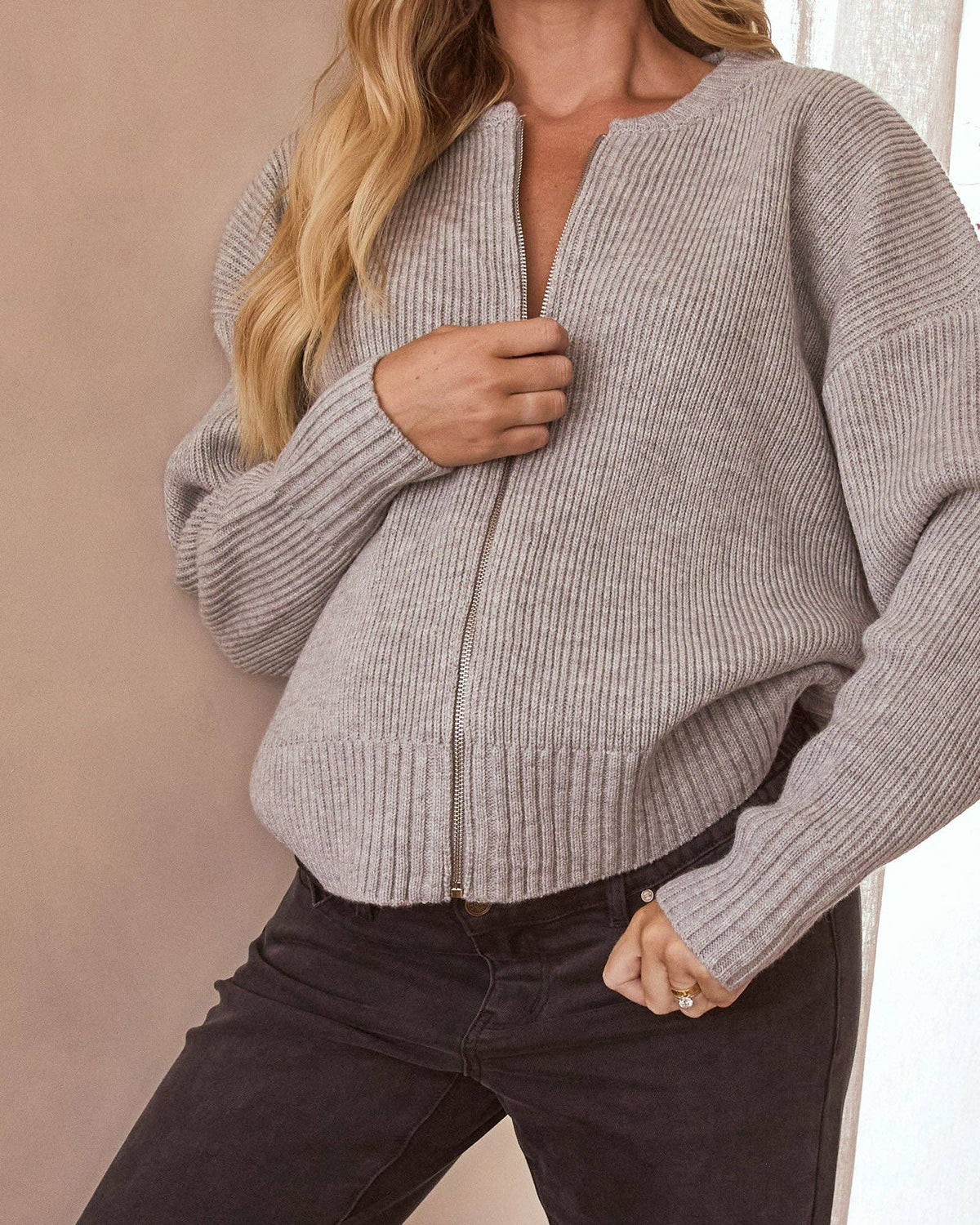 Recycled Cashmere Knit Bomber
