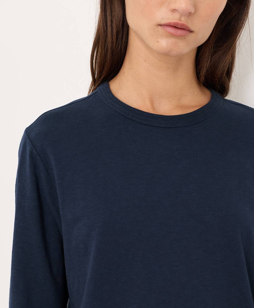 Women's Soft-Slub Essential Crewneck Long Sleeve Tee