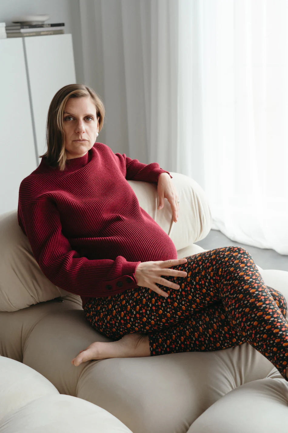 Leggings de maternité fleuris Leander