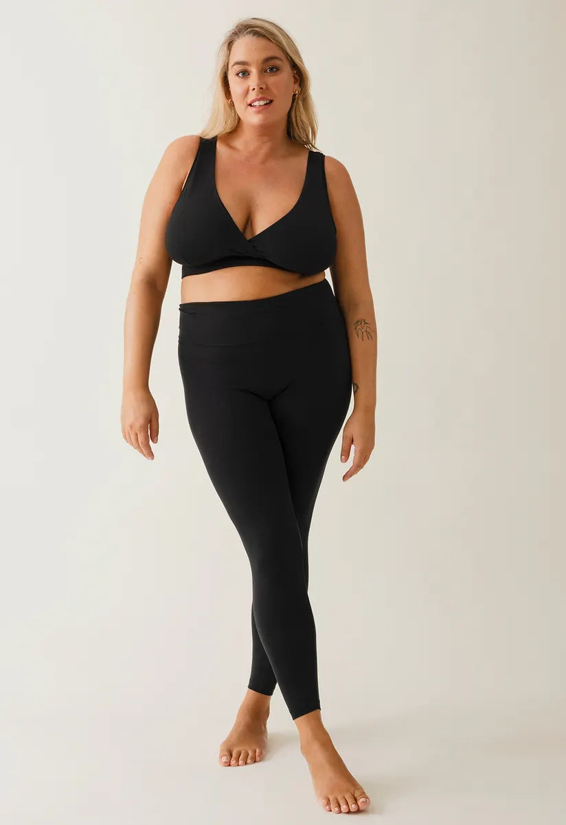 Soft Maternity Leggings with Gentle Wide Waistband