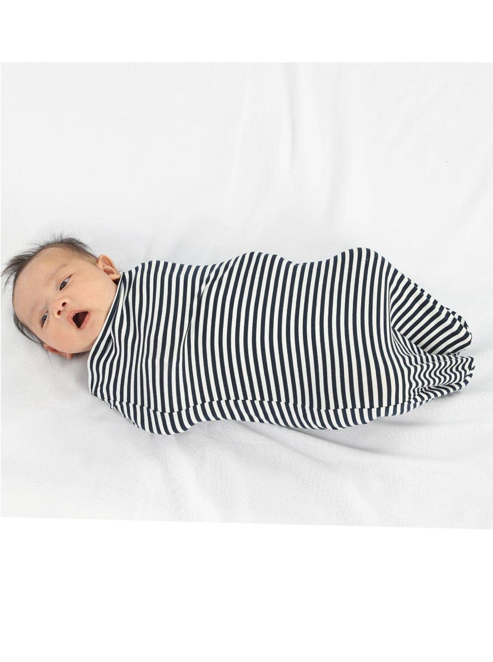 Mama Hospital Nightie with Baby Pouch (Navy)