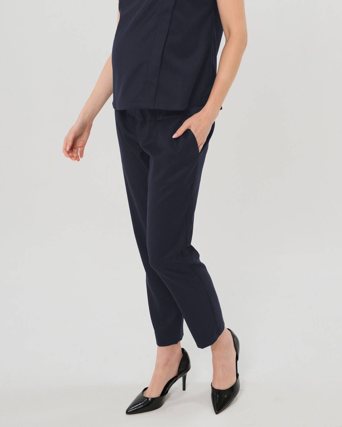 Elizabeth Under Belly Maternity Pants, All-Season Wool
