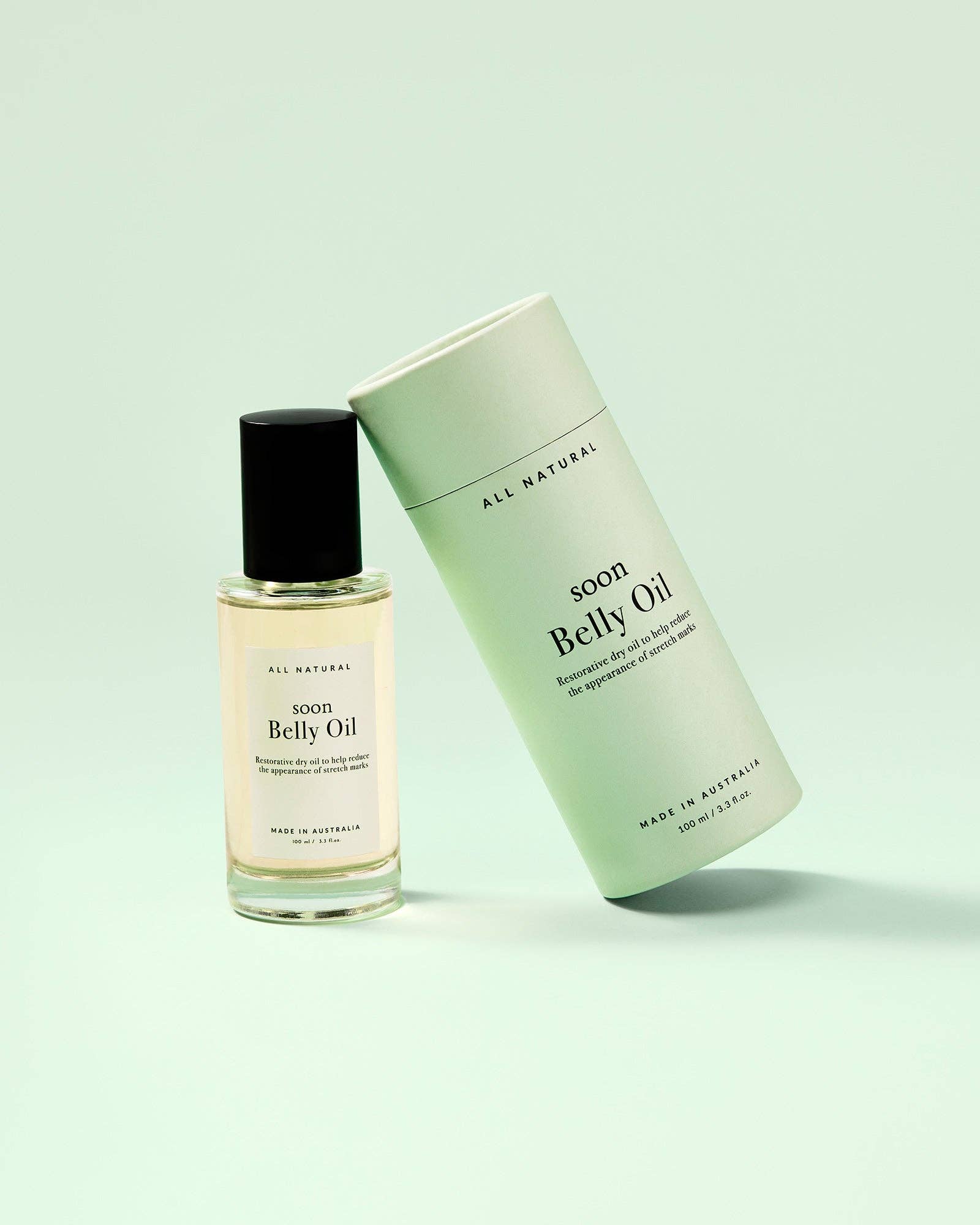 Huile de bambou marin pour le ventre – Soin nourrissant pour la peau pendant la grossesse et après l'accouchement