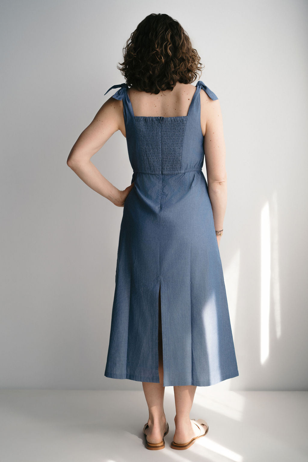 Rosalie Nursing Dress - Blue