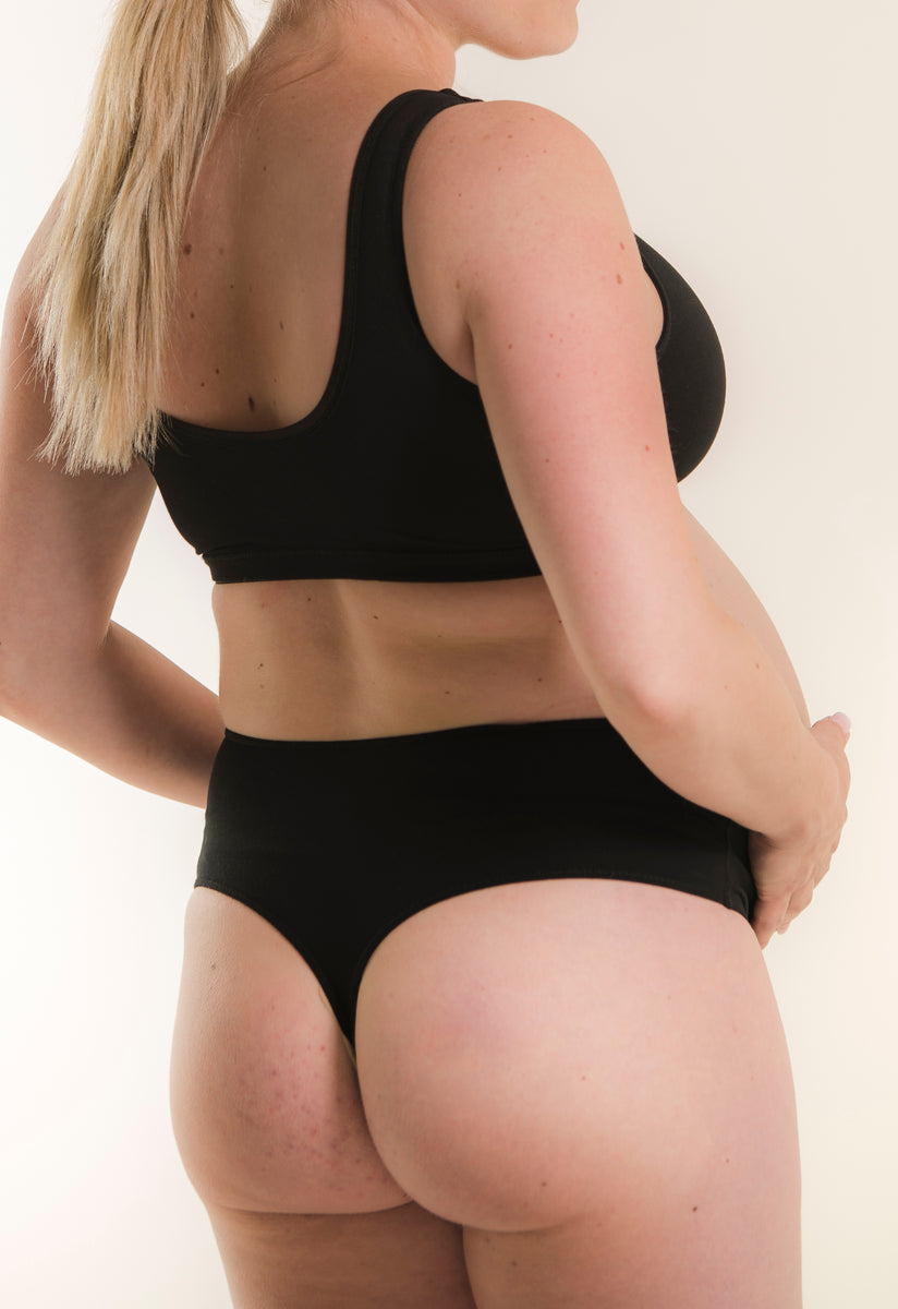 High-Waisted Maternity Thong