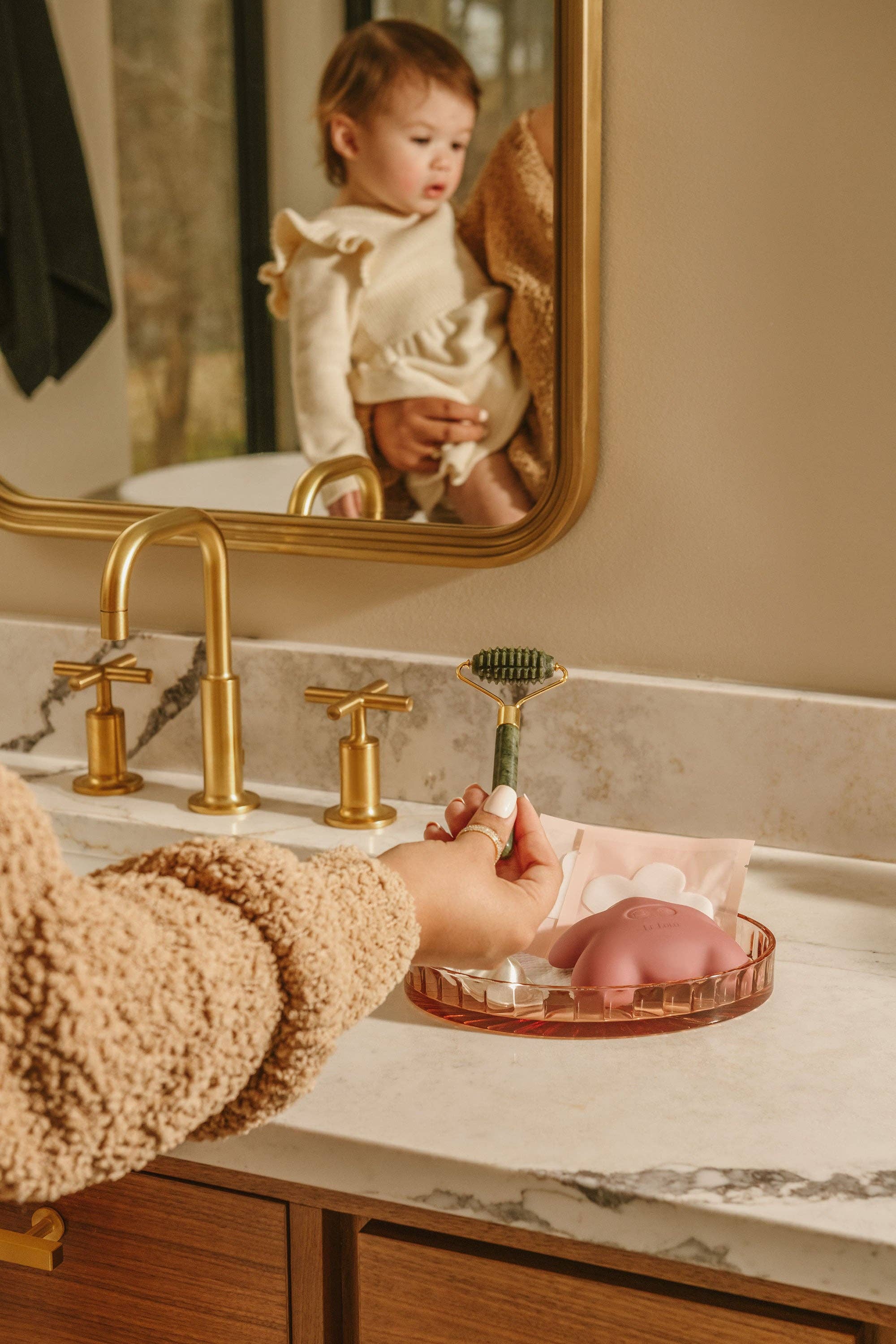 Rouleau de lactation en jade vert