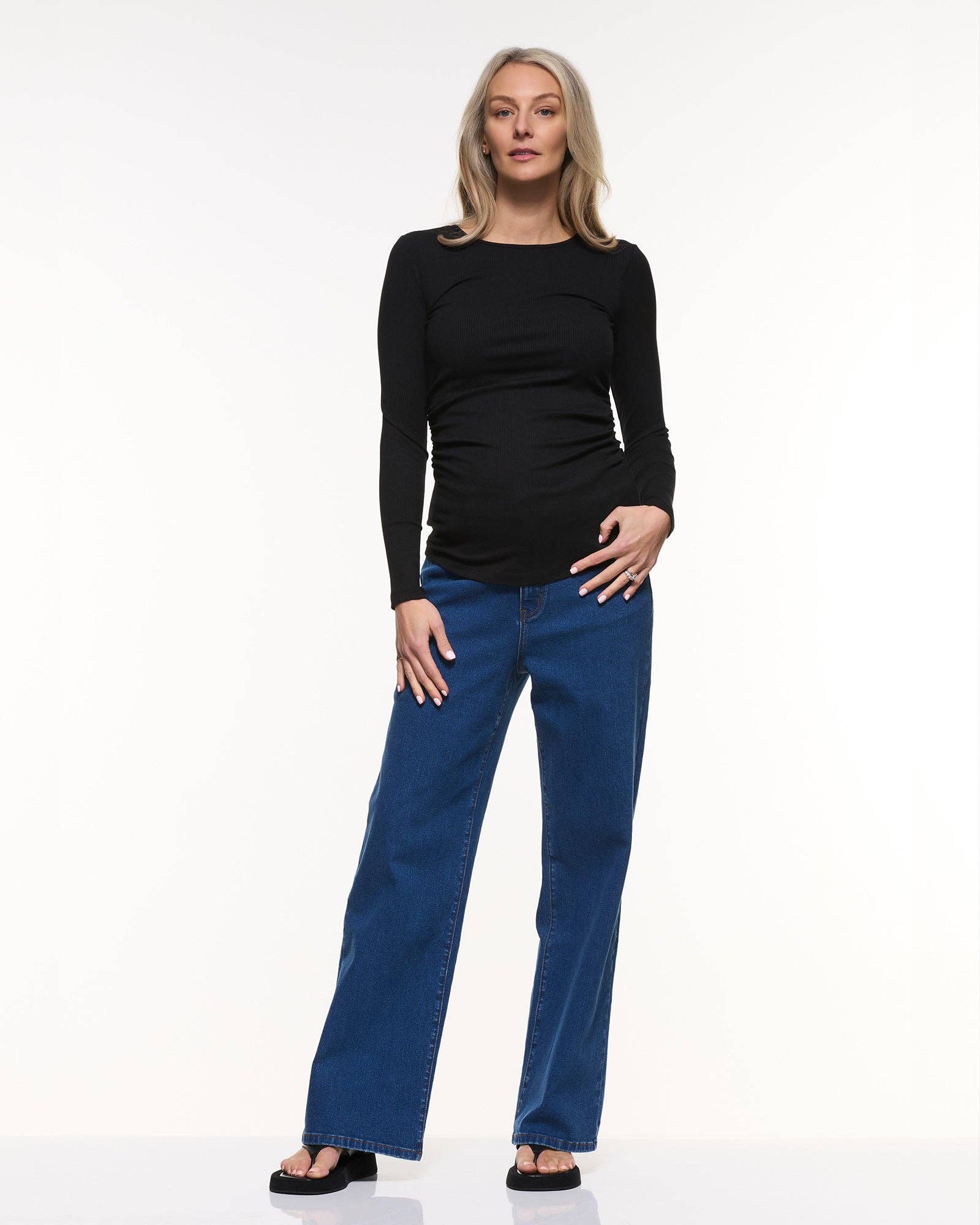 Jean à jambes larges et décontractées