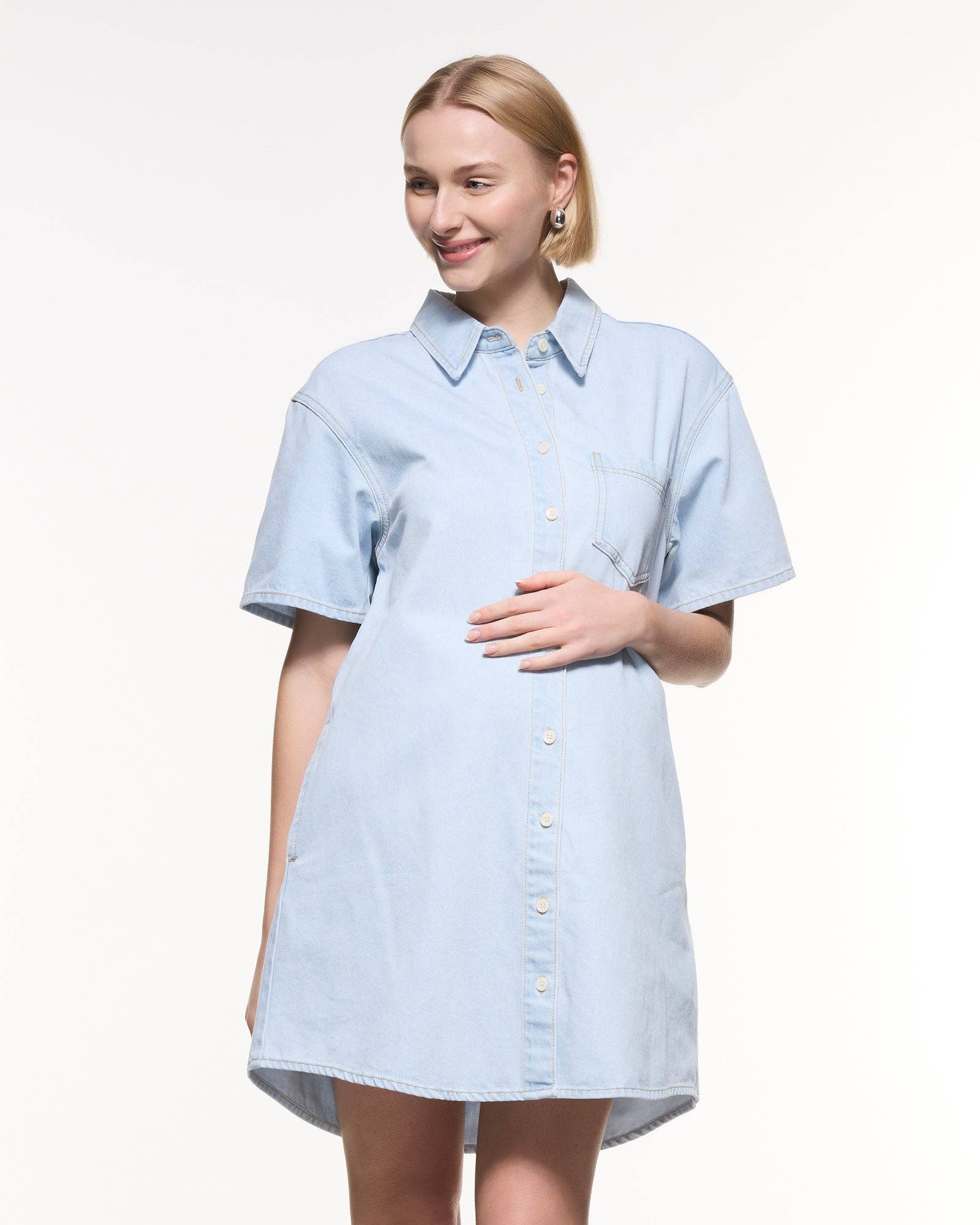 Luna Denim Shirt Dress