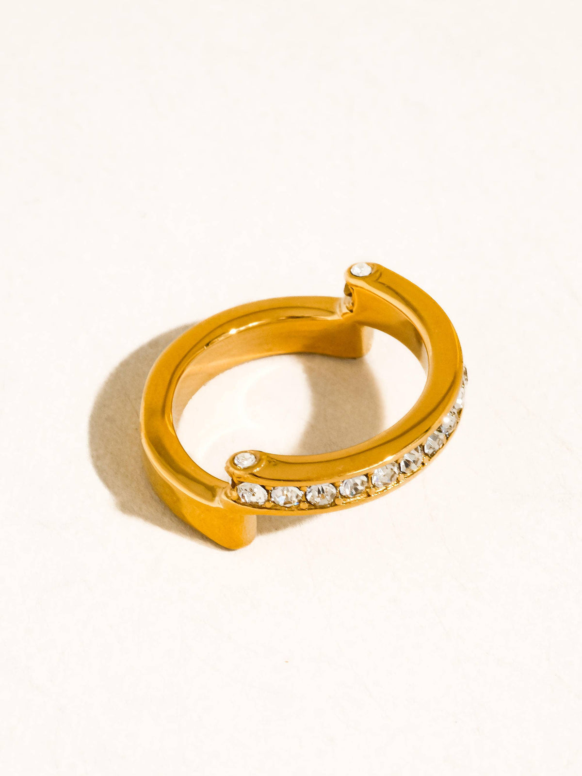 Oralia 18K Gold Pavé Band Ring