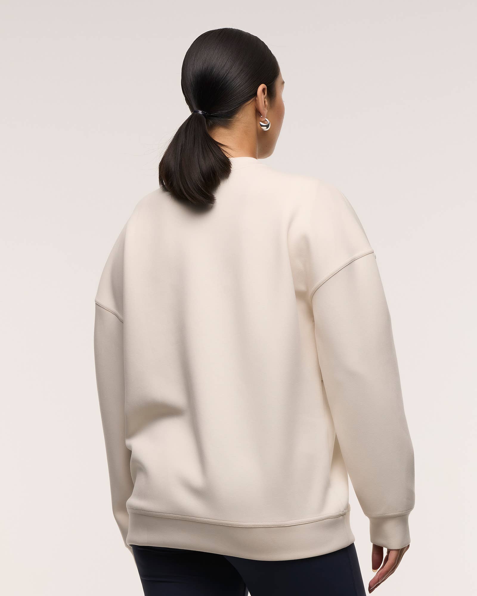 Oversized Feeding Zip Maternity Jumper