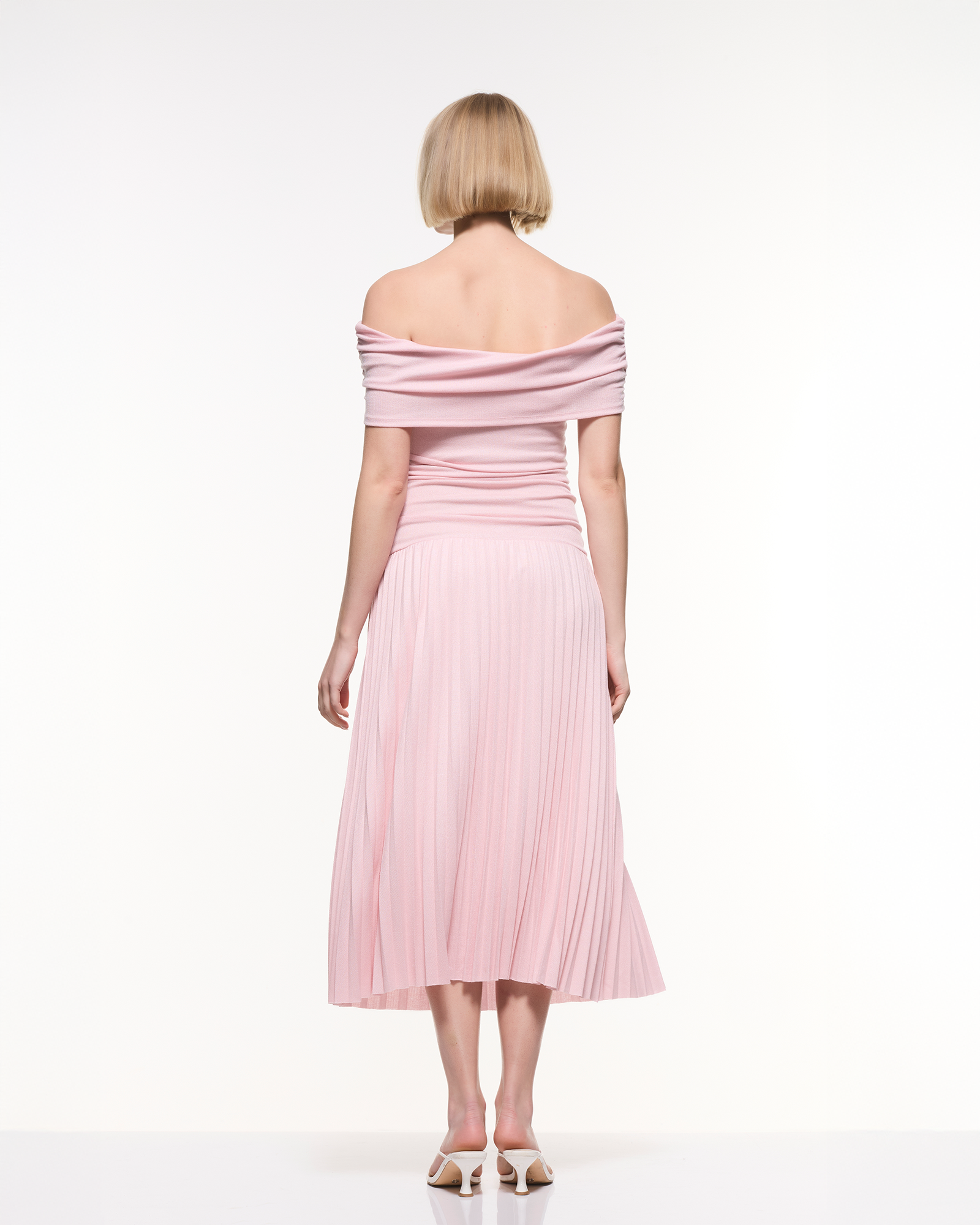 Off Shoulder Midi Dress