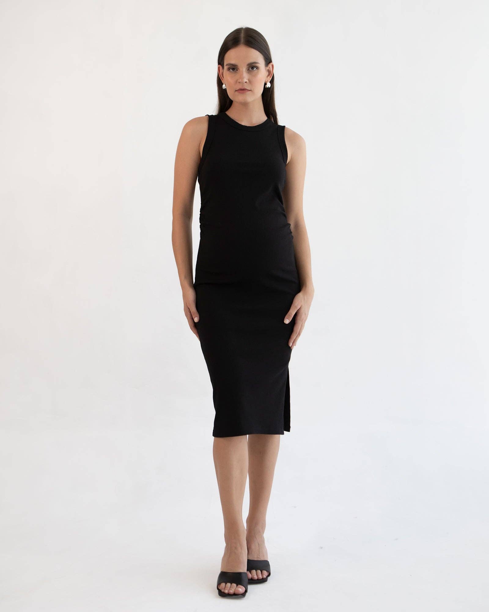 Robe débardeur côtelée douce Harper