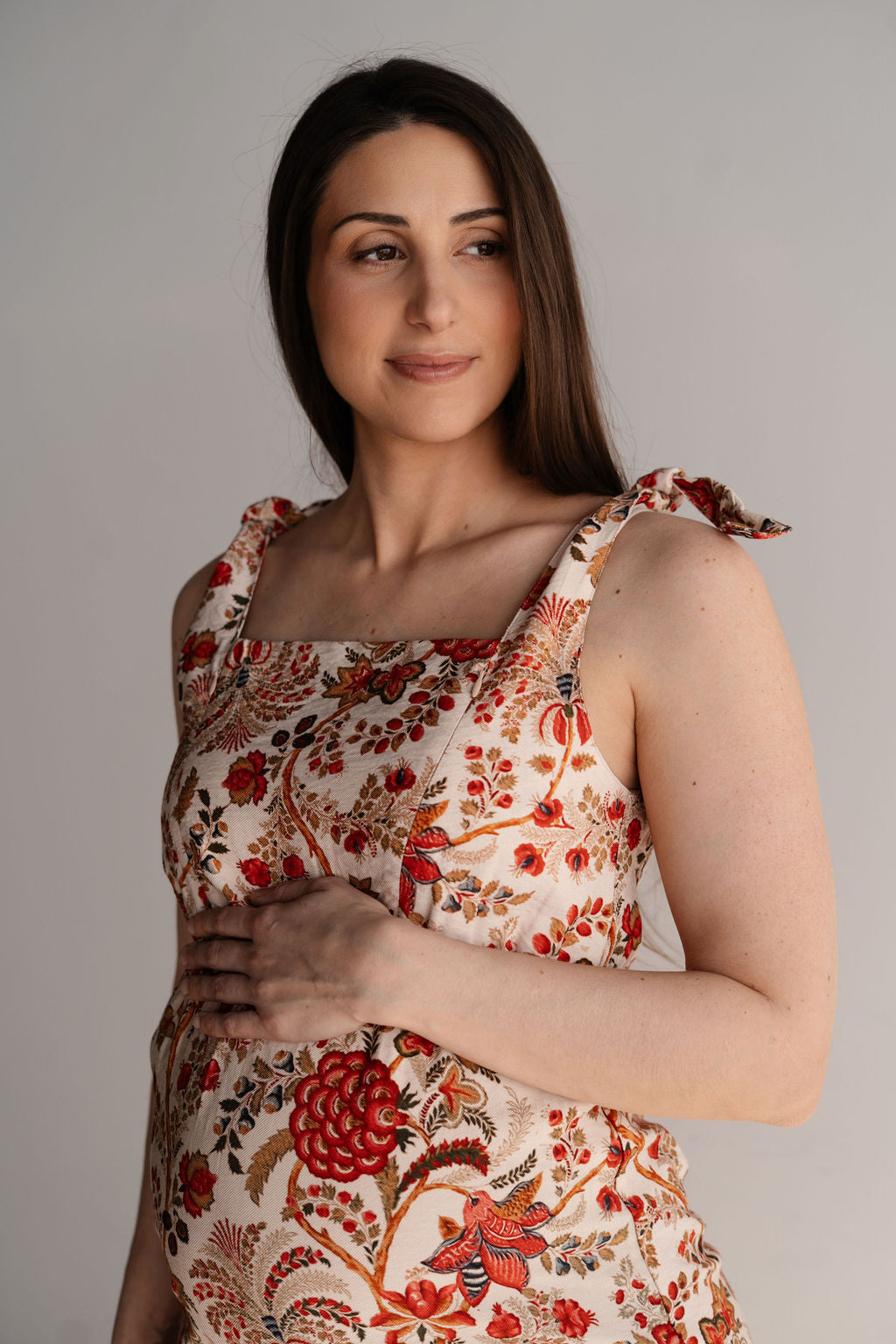 Rosalie Nursing Dress - Bohemian Print