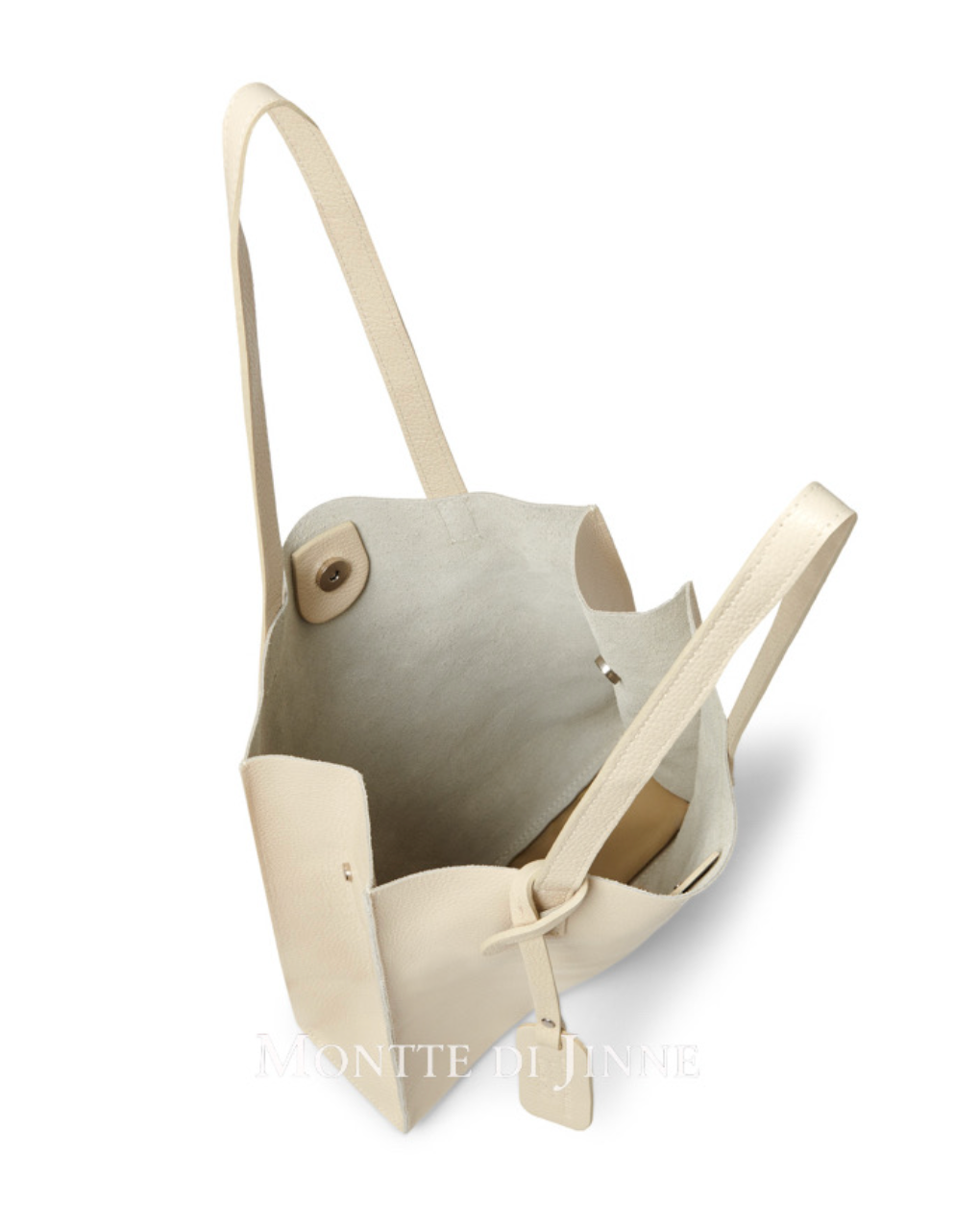 Sac cabas en cuir italien avec pochette amovible