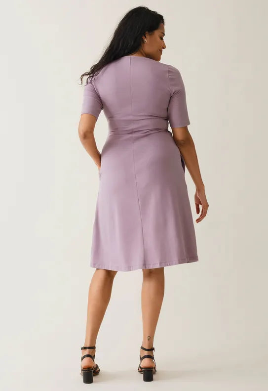 A-Line Nursing Dress Short Sleeve