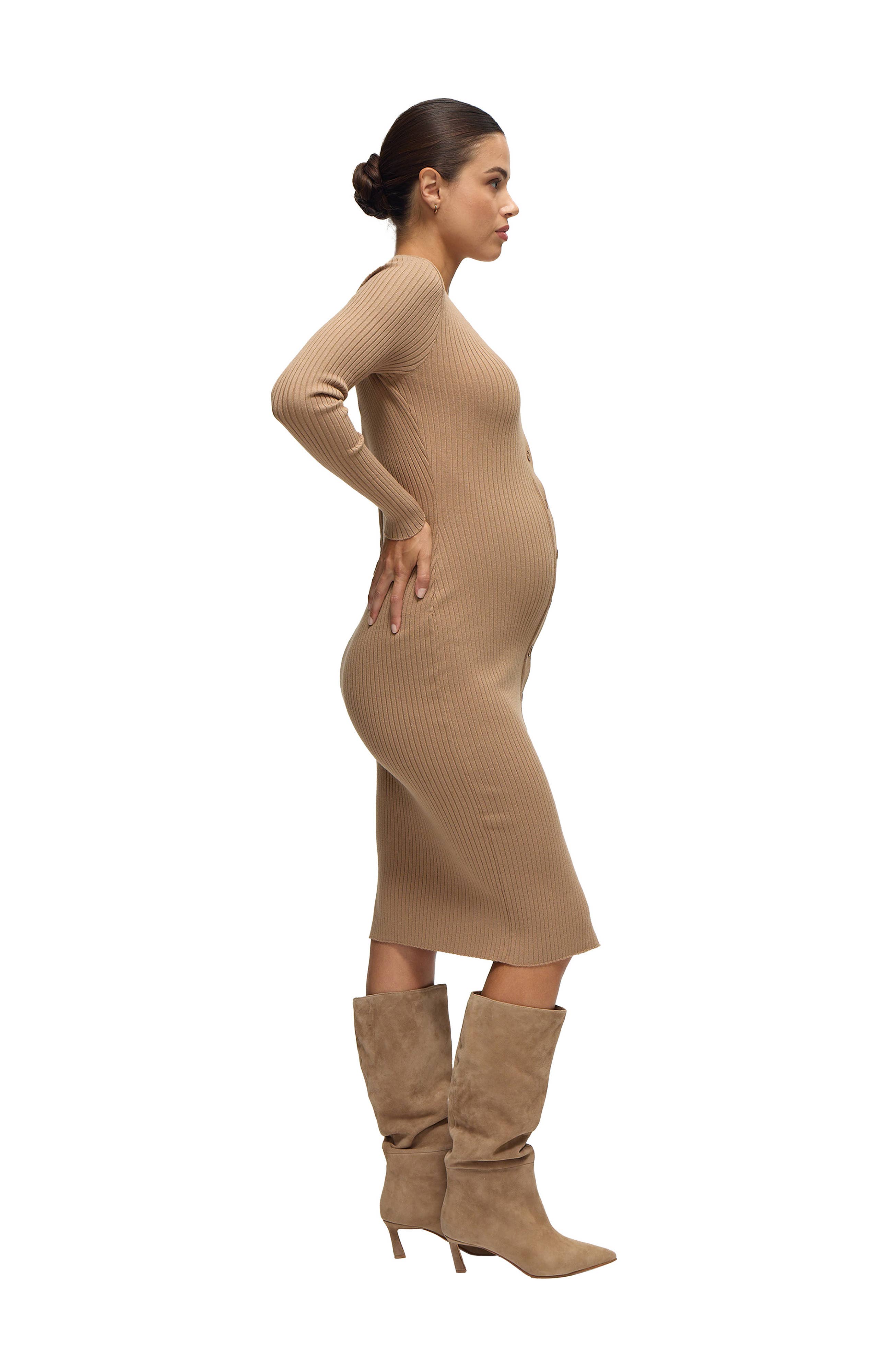 The Close Knit Midi Maternity Sweater Dress