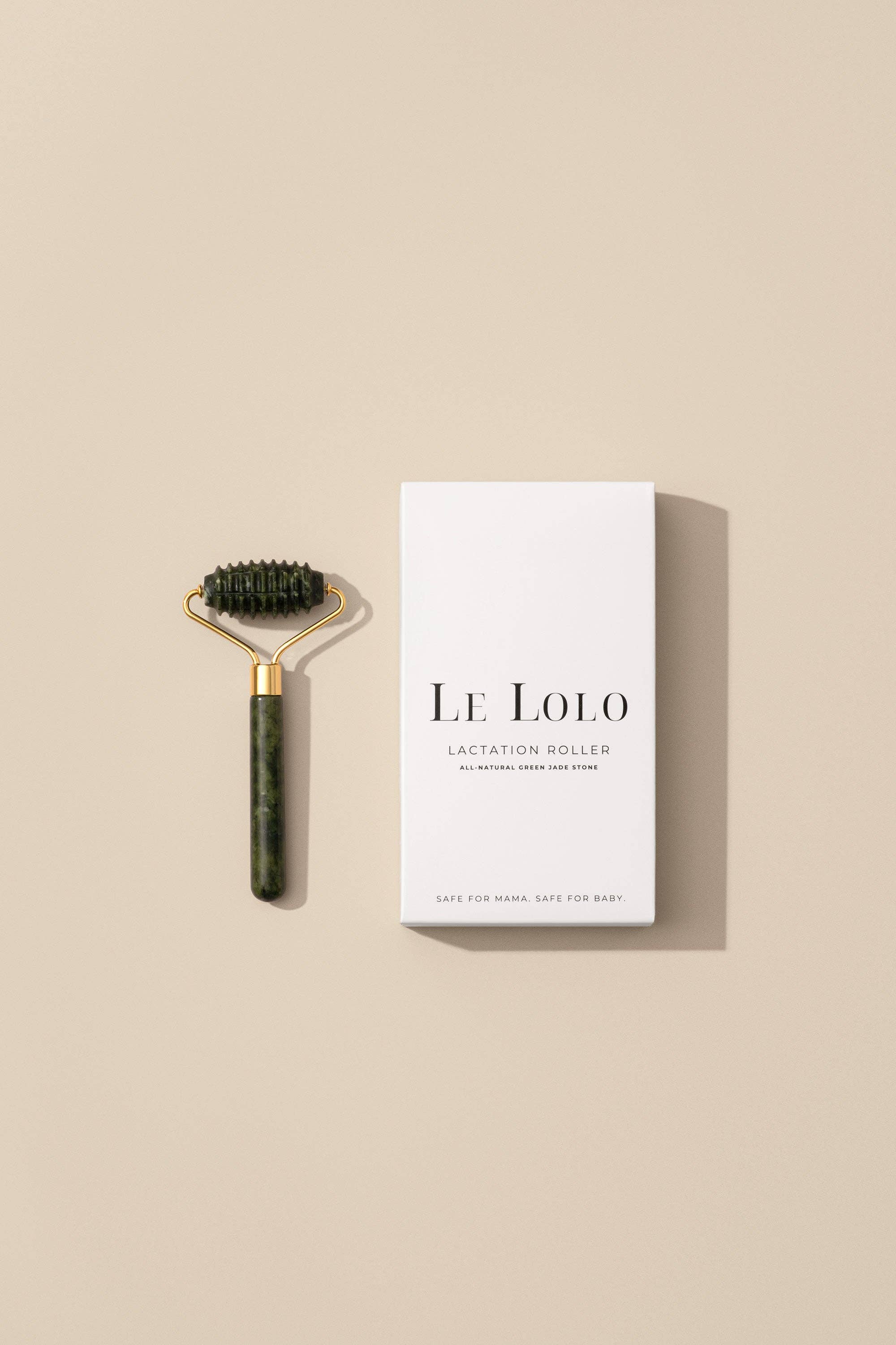 Rouleau de lactation en jade vert