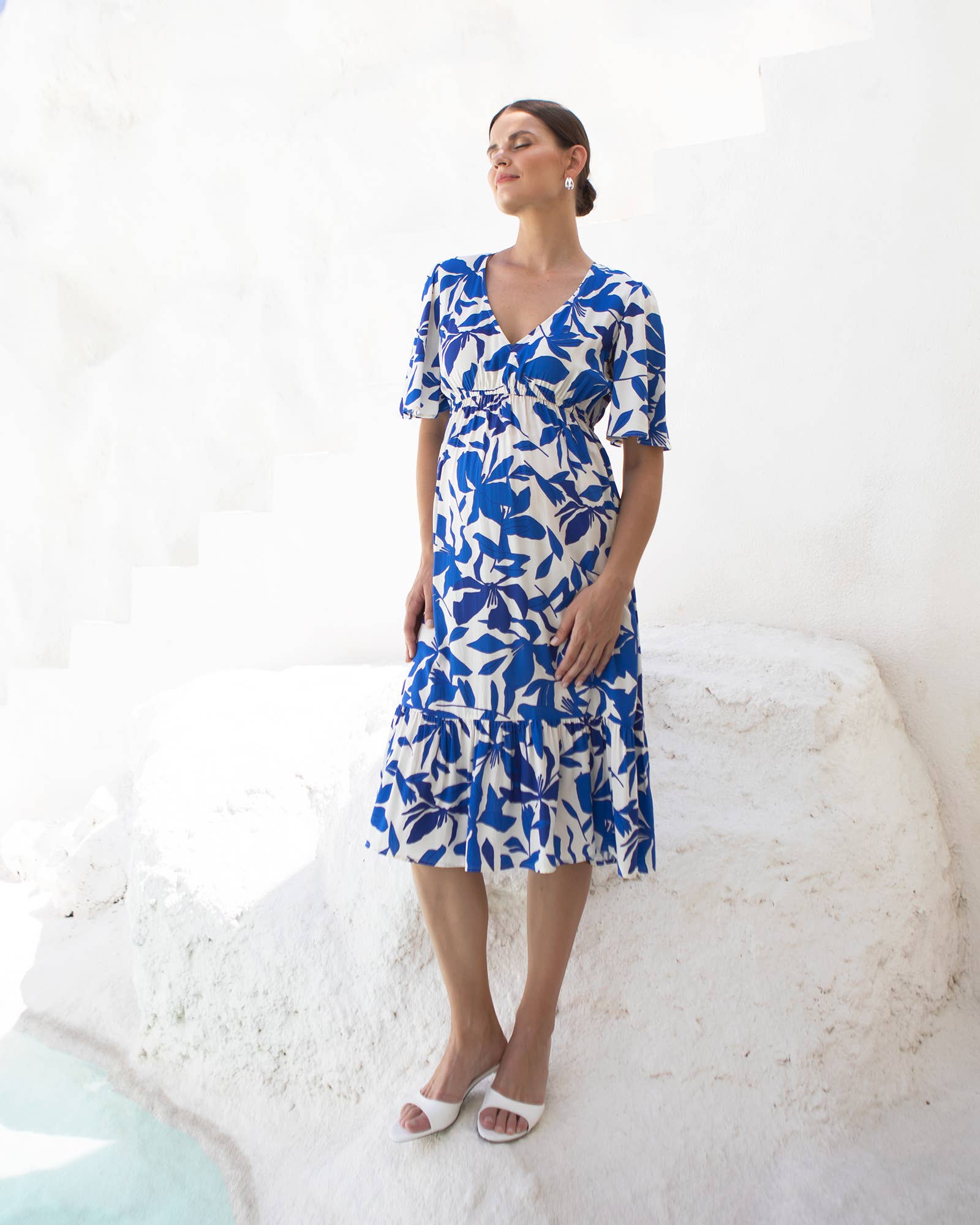 Anika Midi Feeding Dress