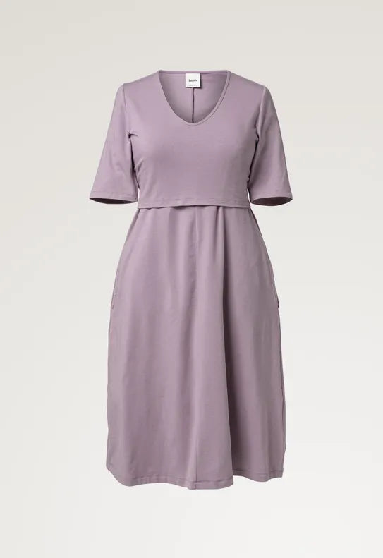 A-Line Nursing Dress Short Sleeve