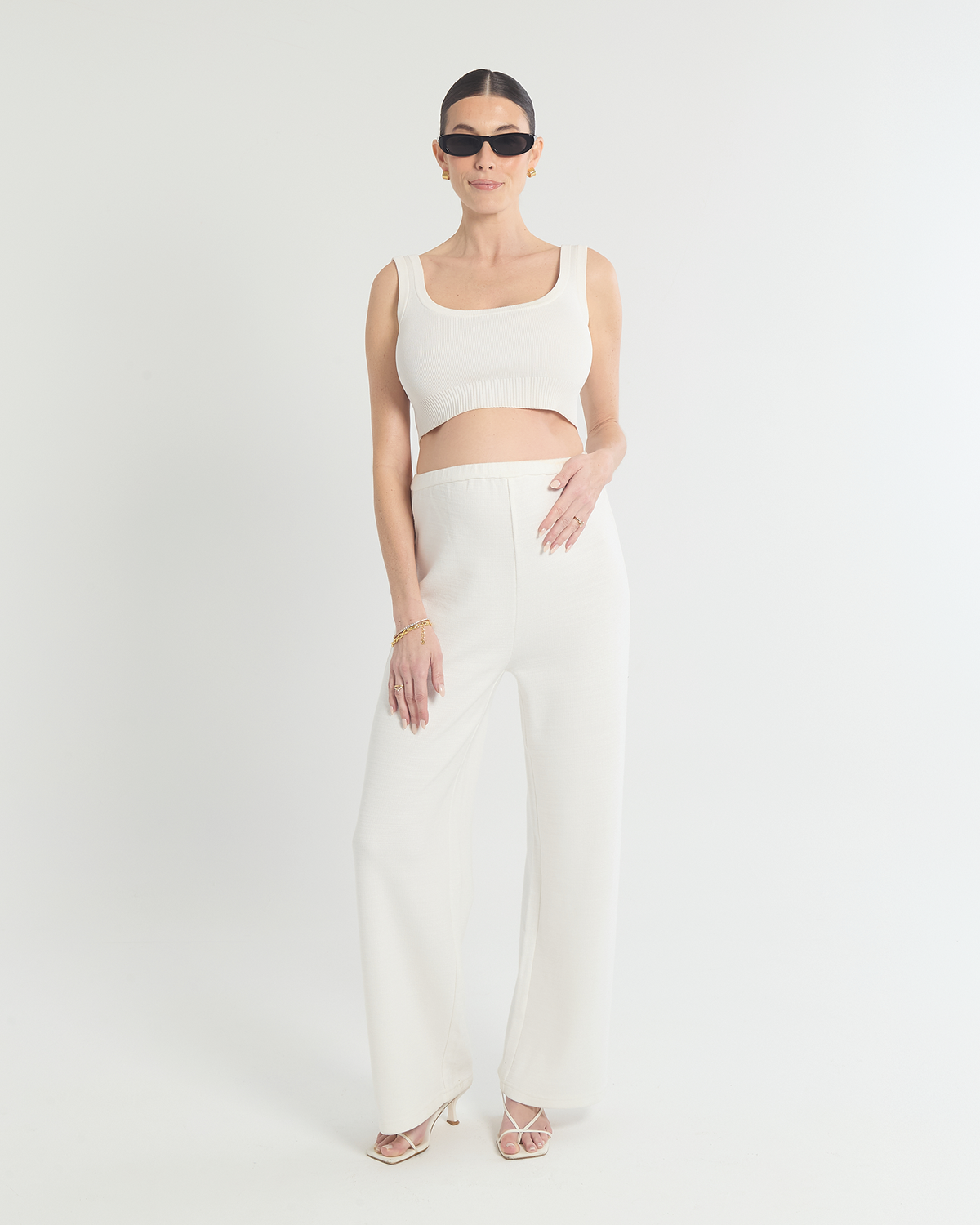 Danielle Knit Pants - White
