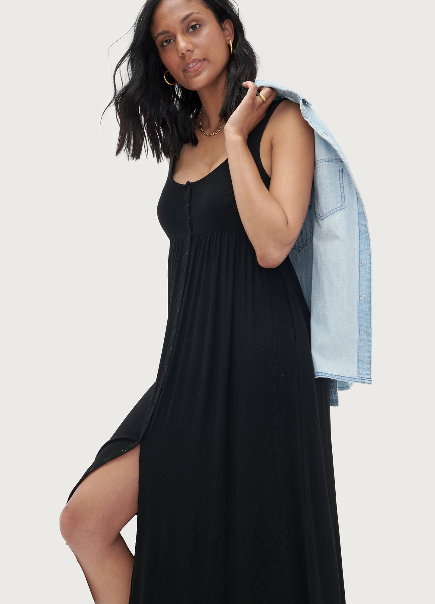 The Softest Rib Maternity Nursing Friendly Tank Dress - Hatch