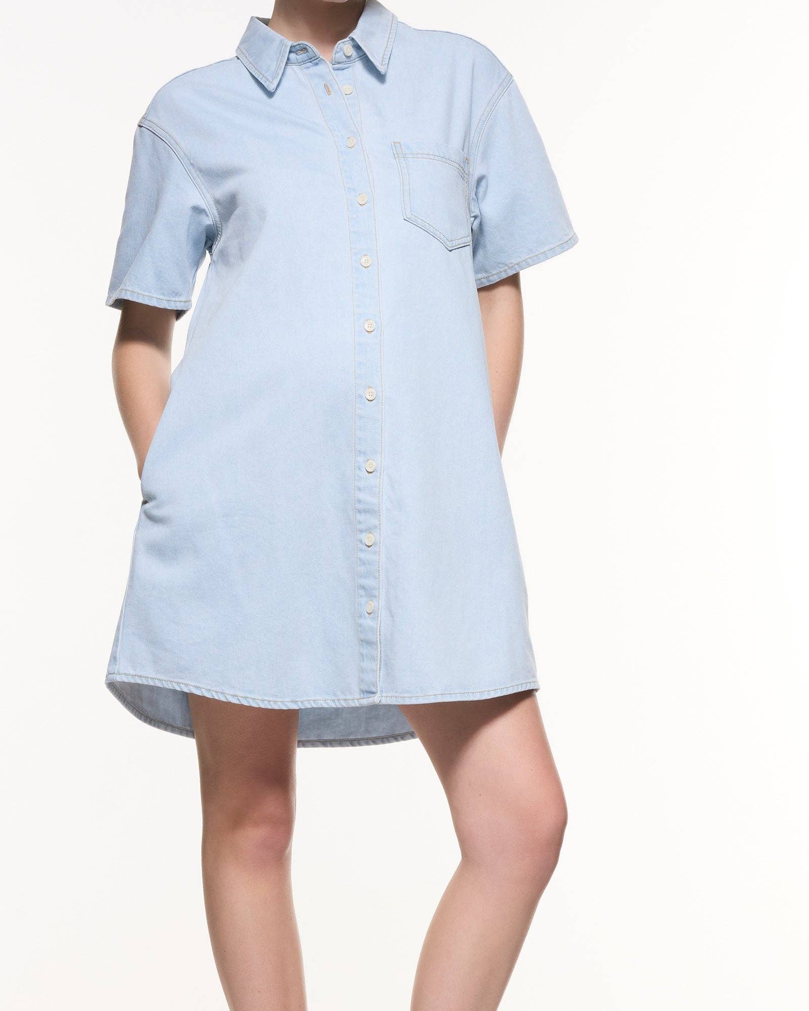 Luna Denim Shirt Dress
