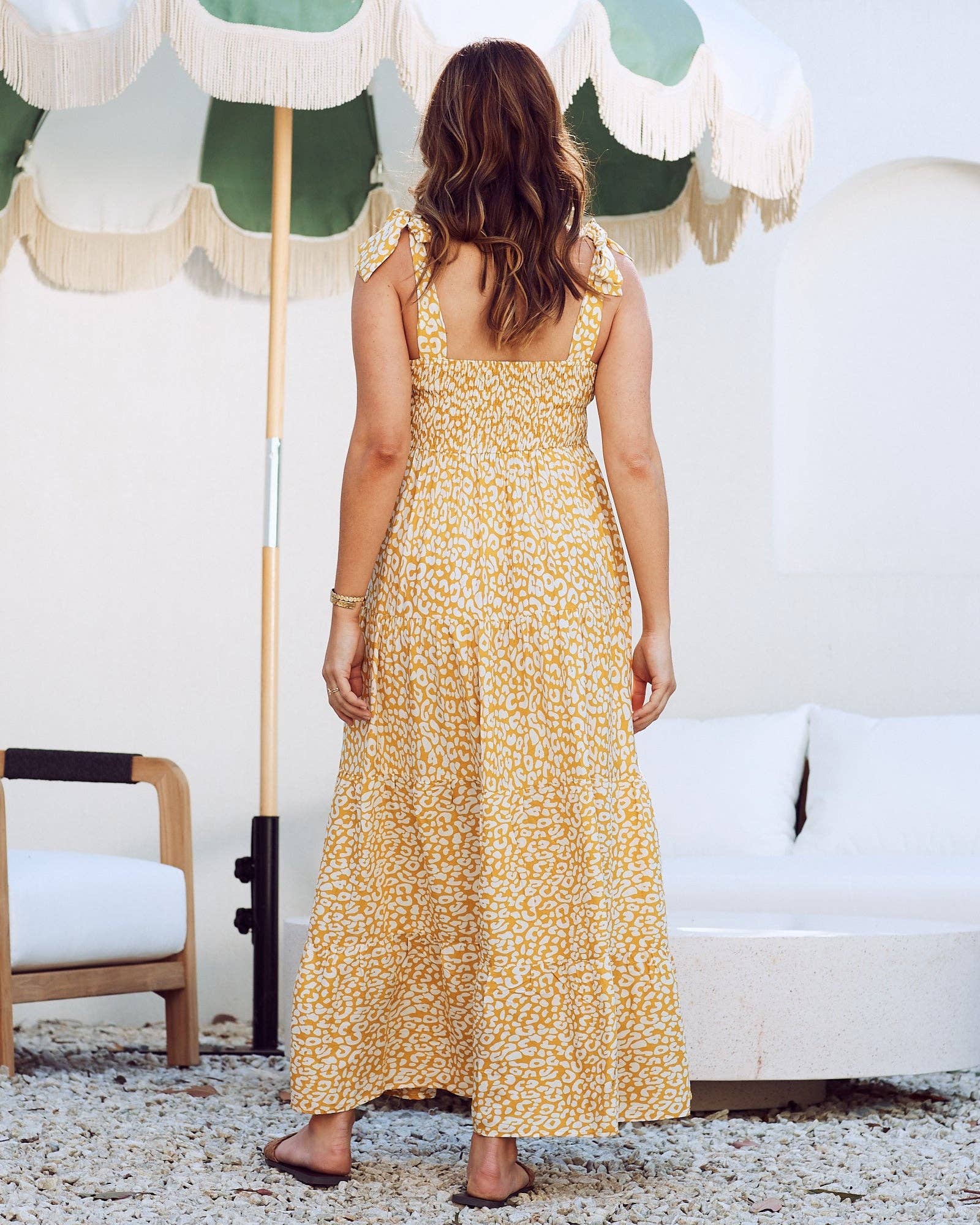 Chelsea Ruffle Maternity Maxi Dress
