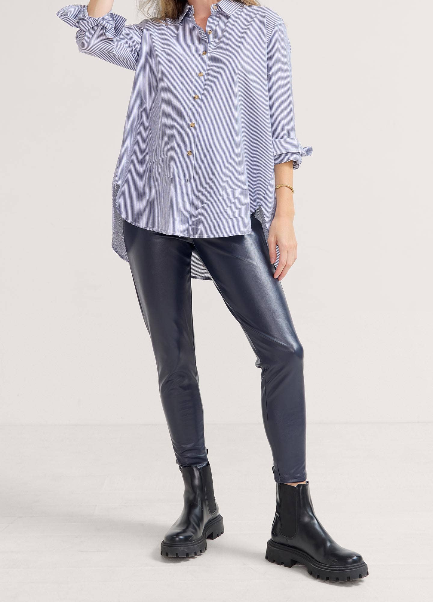 The Stretch Vegan Leather Legging