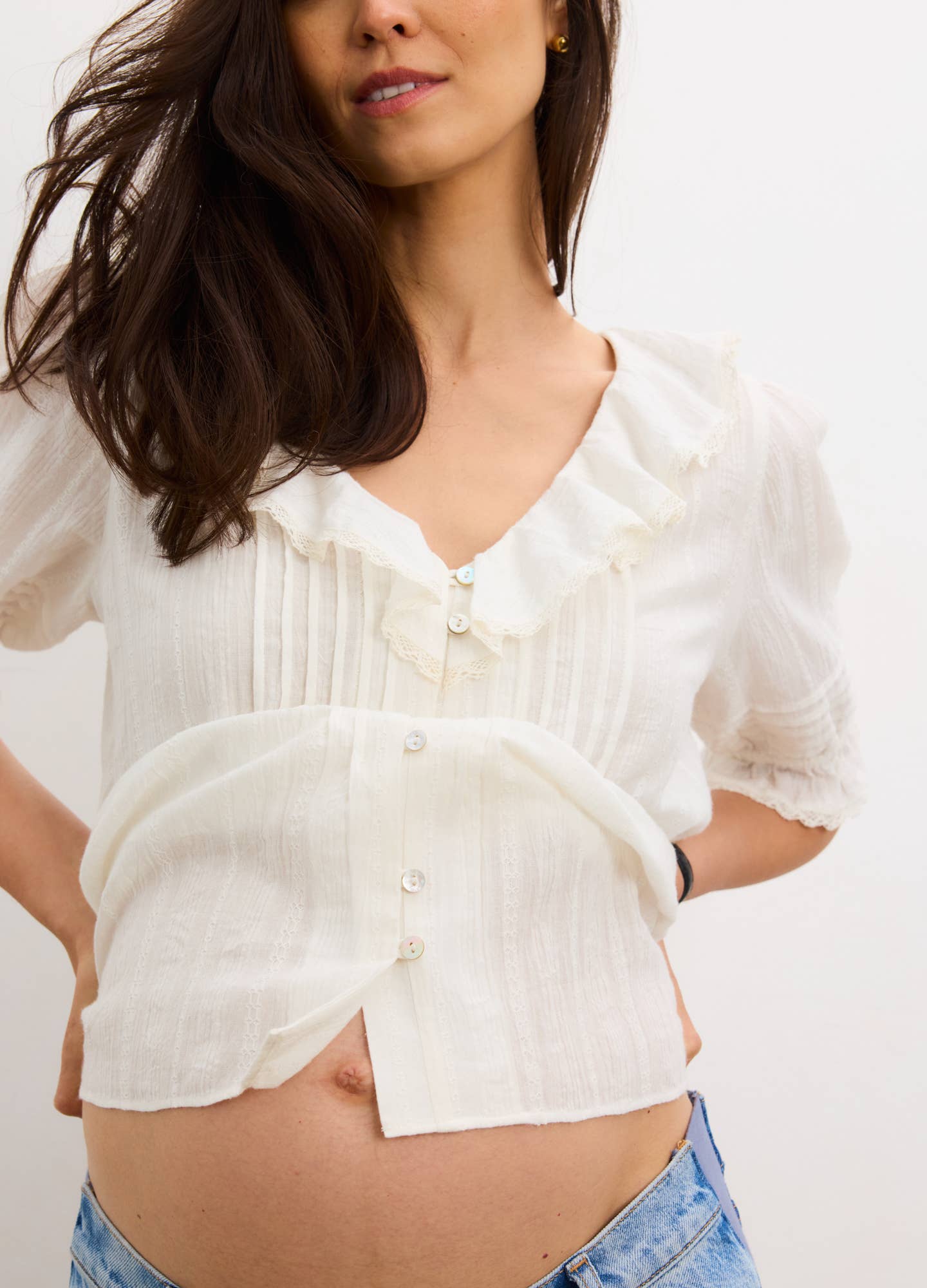 Blouse Lou Lou – Haut en coton adapté à la maternité et à l'allaitement