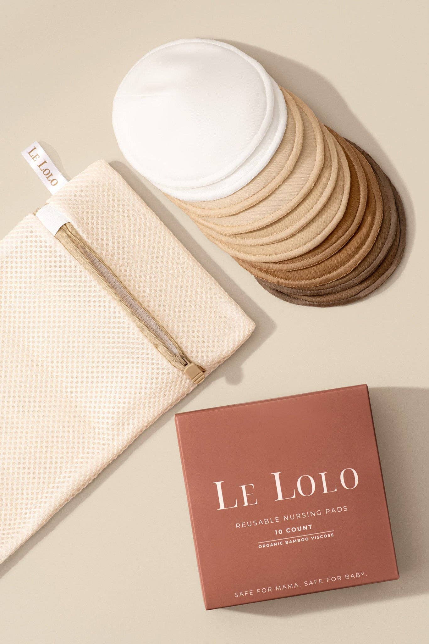 Coussinets d'allaitement réutilisables – en bambou biologique, anti-fuites et écologiques