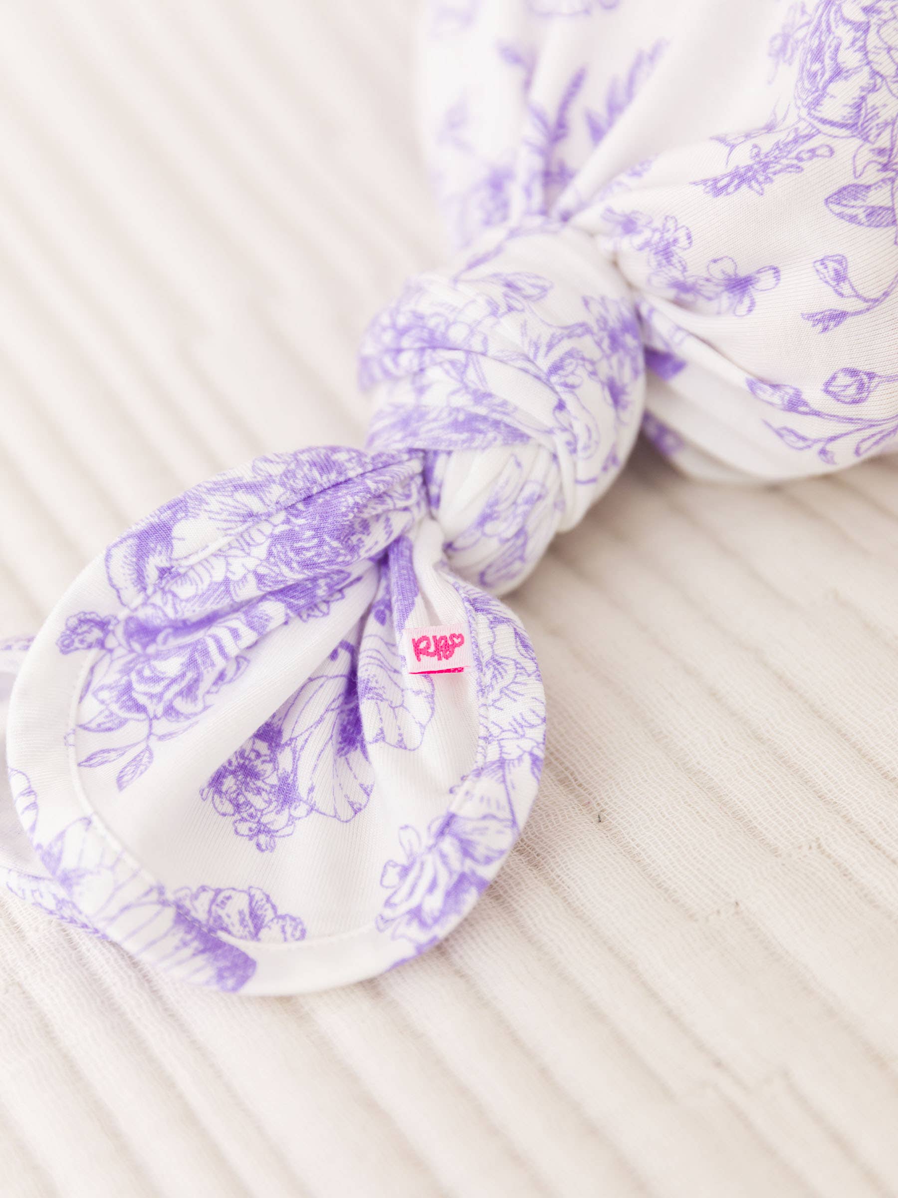 SoftSnooze™ Baby Girls Bamboo Purple Butterfly Sleep Gown & Hat Set