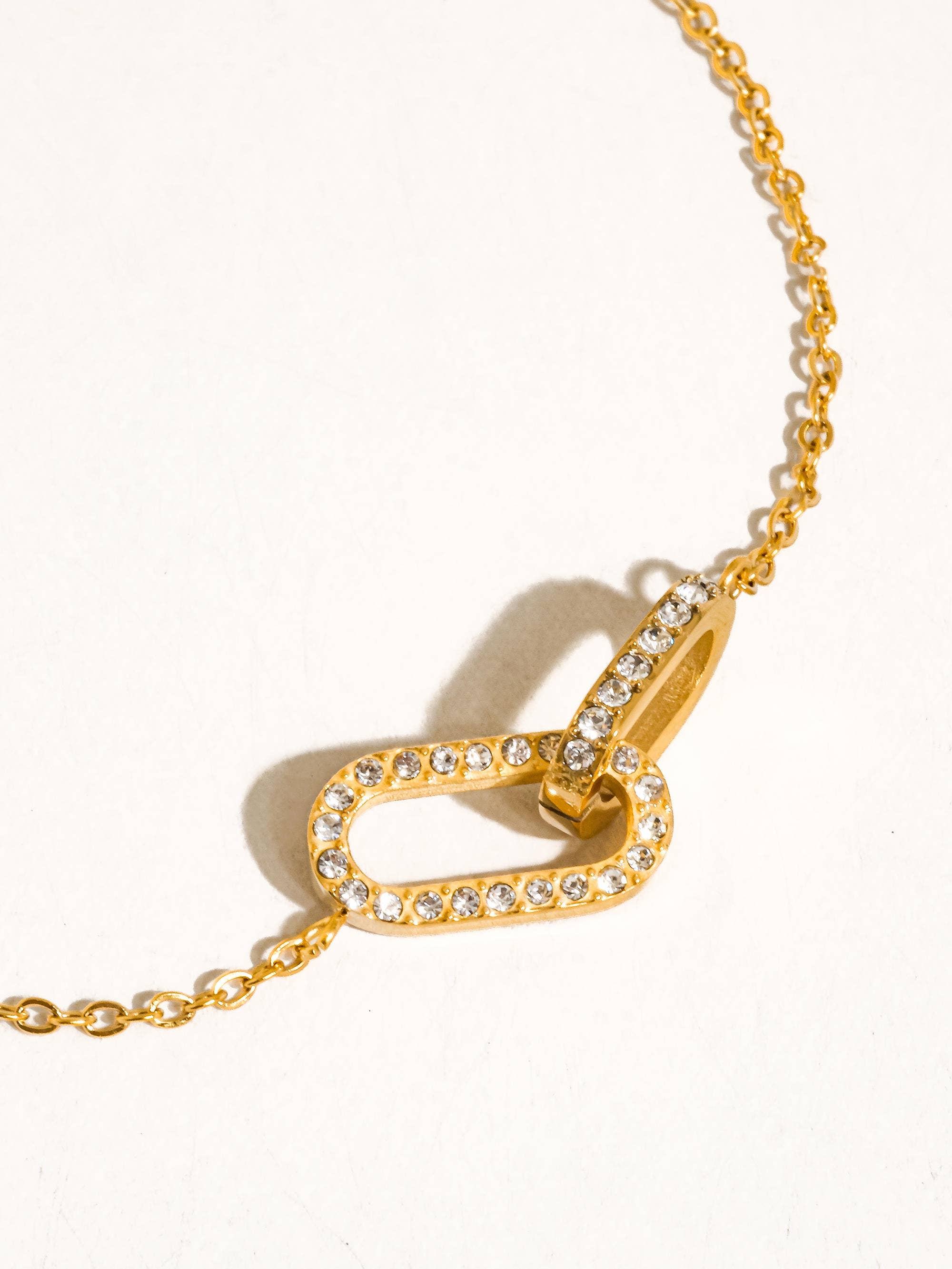 Priamo 18K Gold Pavé Chain Necklace