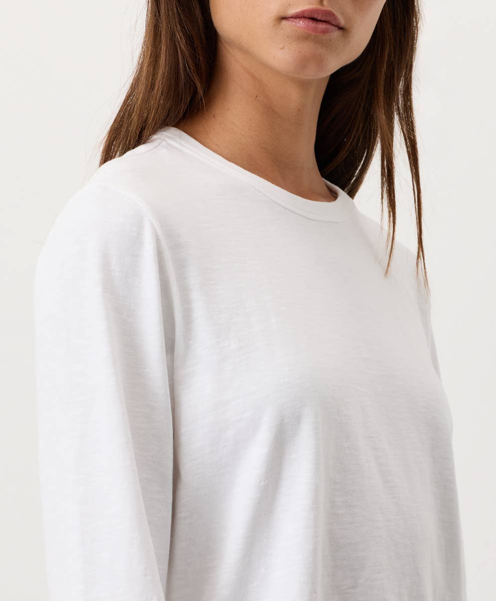 Women's Soft-Slub Essential Crewneck Long Sleeve Tee