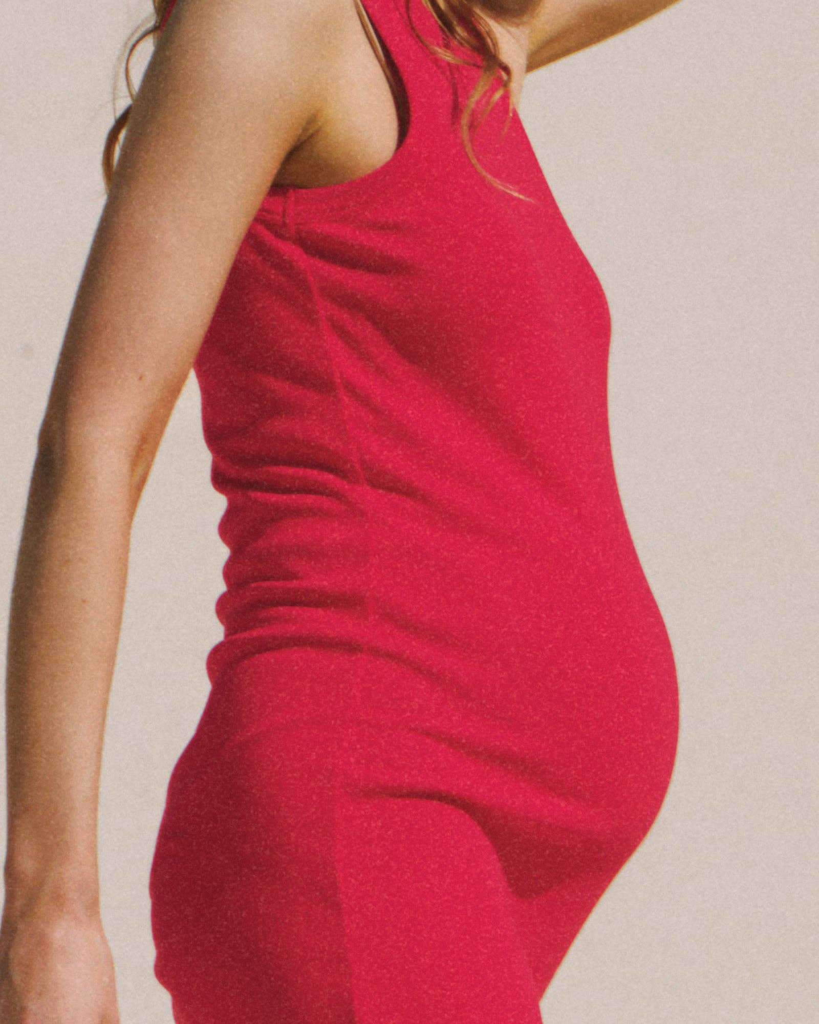 Robe débardeur côtelée douce Harper