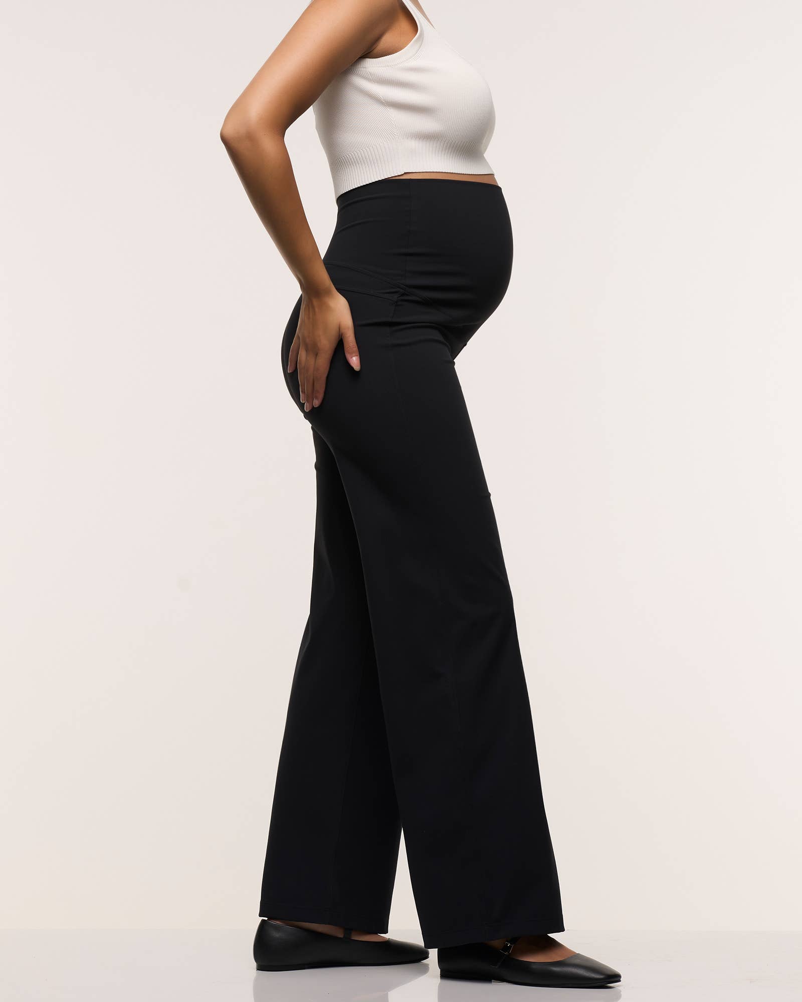 Wide Leg Overbelly Leggings