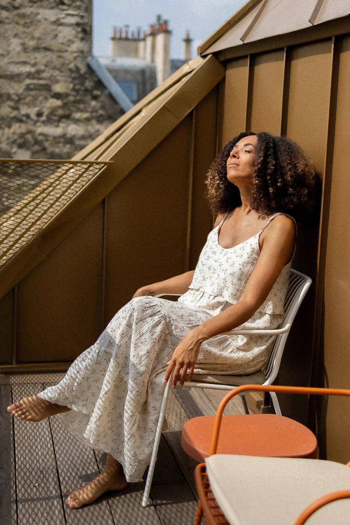 Robe d'allaitement longue à fleurs Summ'her Mama