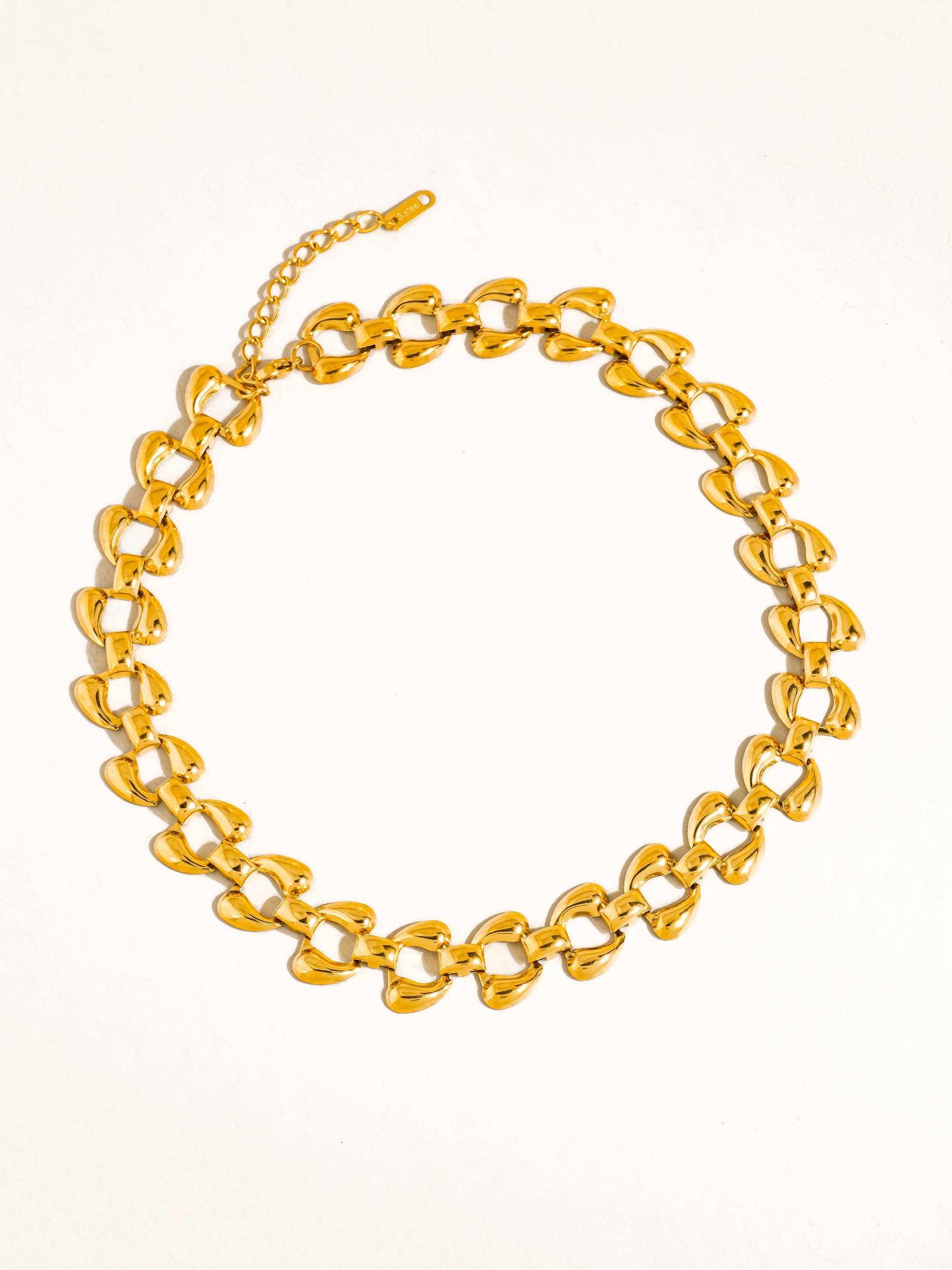 Everly 18K Gold Bold Link Necklace