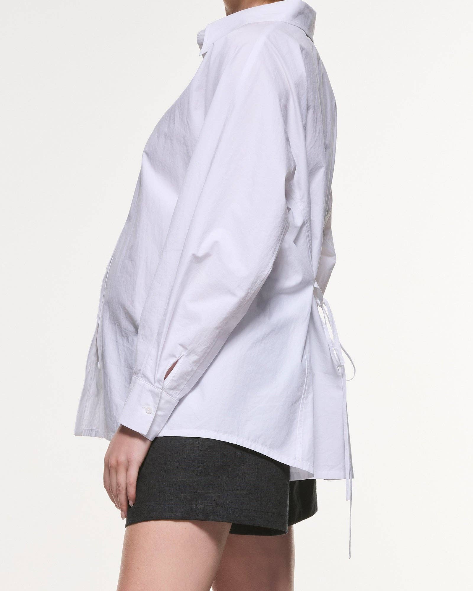 Ella Back Tie Cotton Shirt