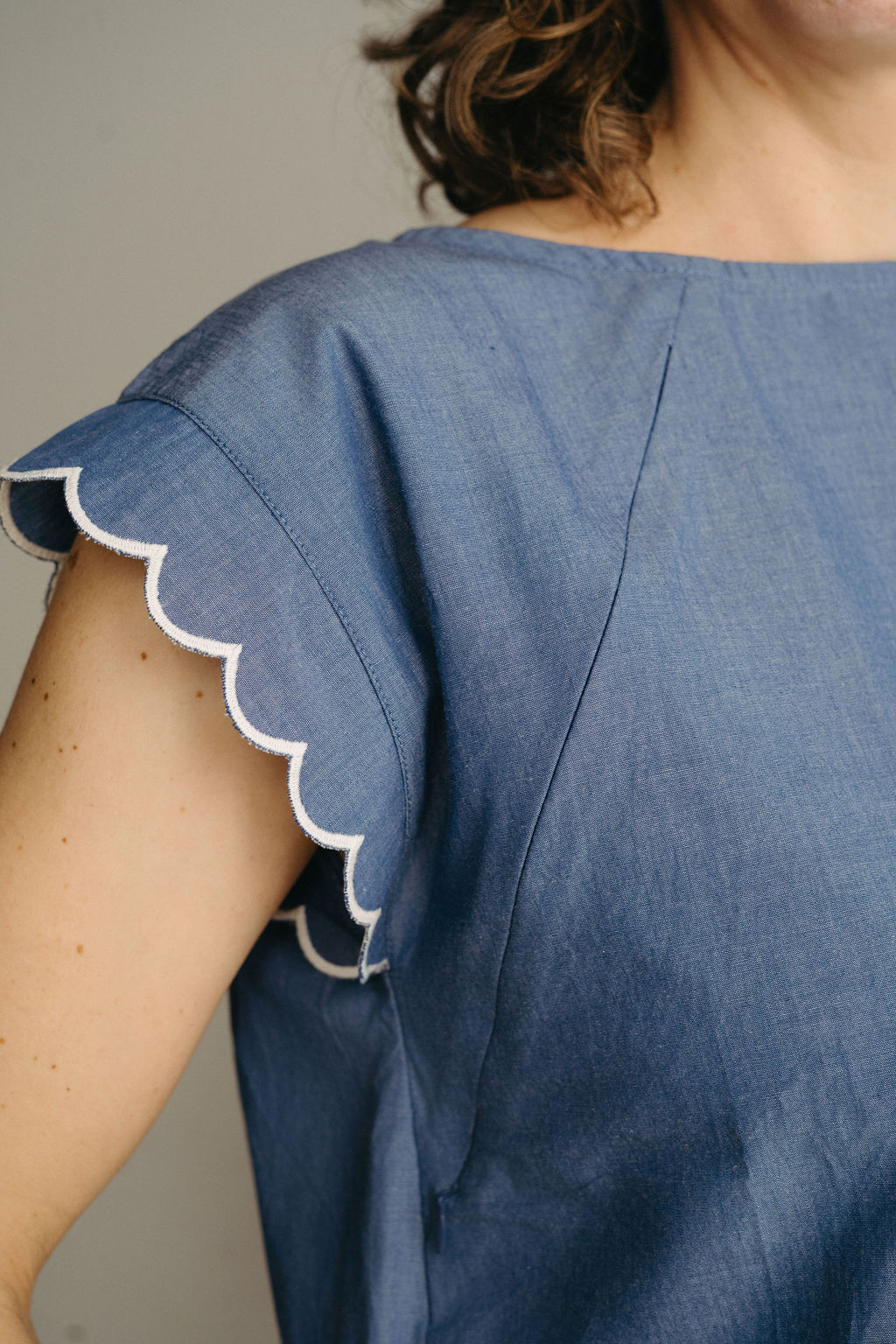 Pauline Nursing Top - Blue