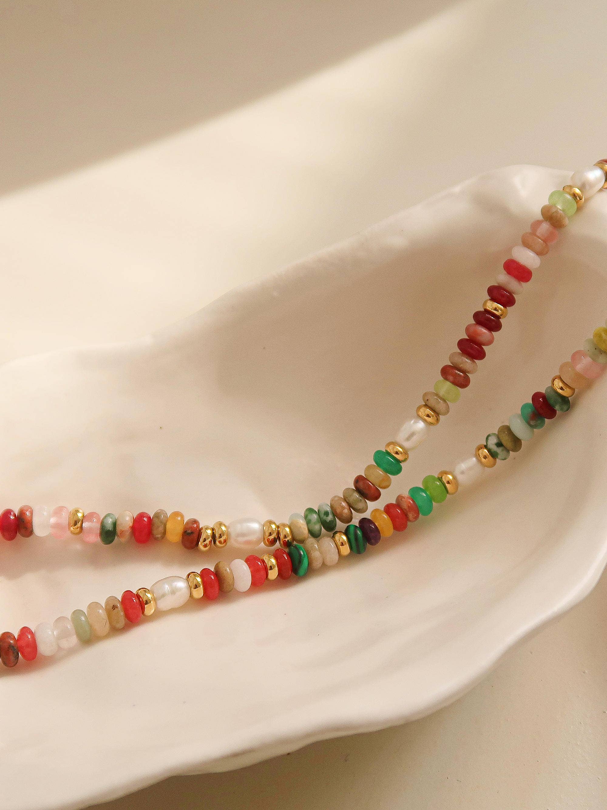 Sunny Non-Tarnish Boho Beaded Necklace