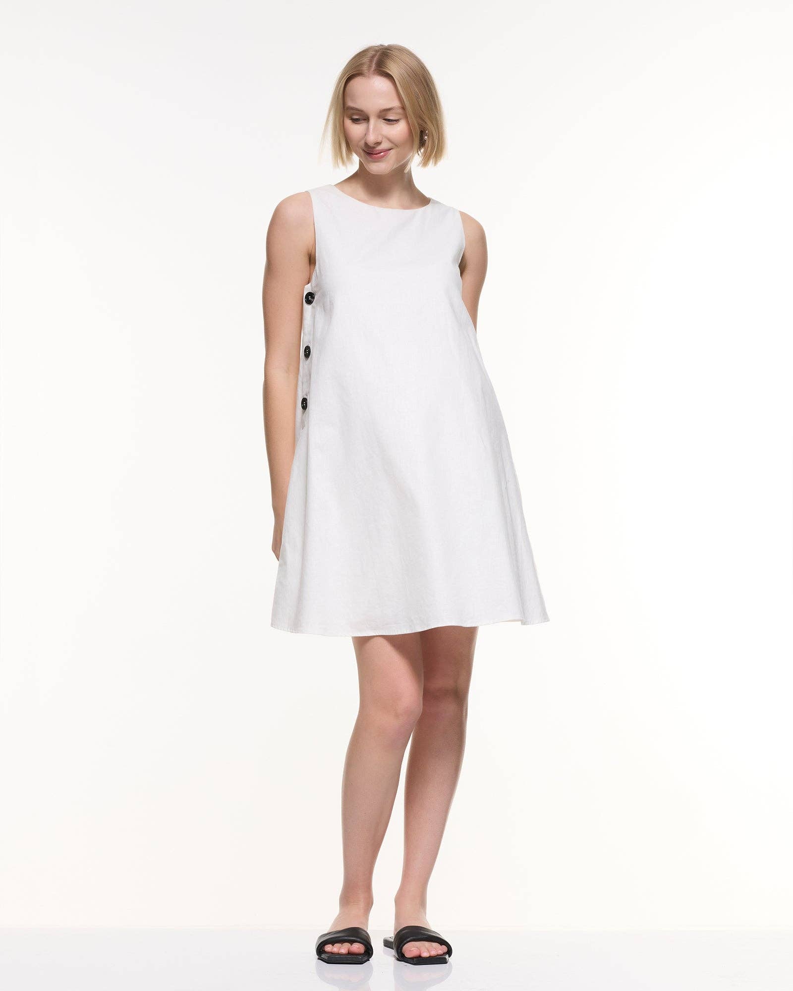 Robe d'allaitement en lin Maeve