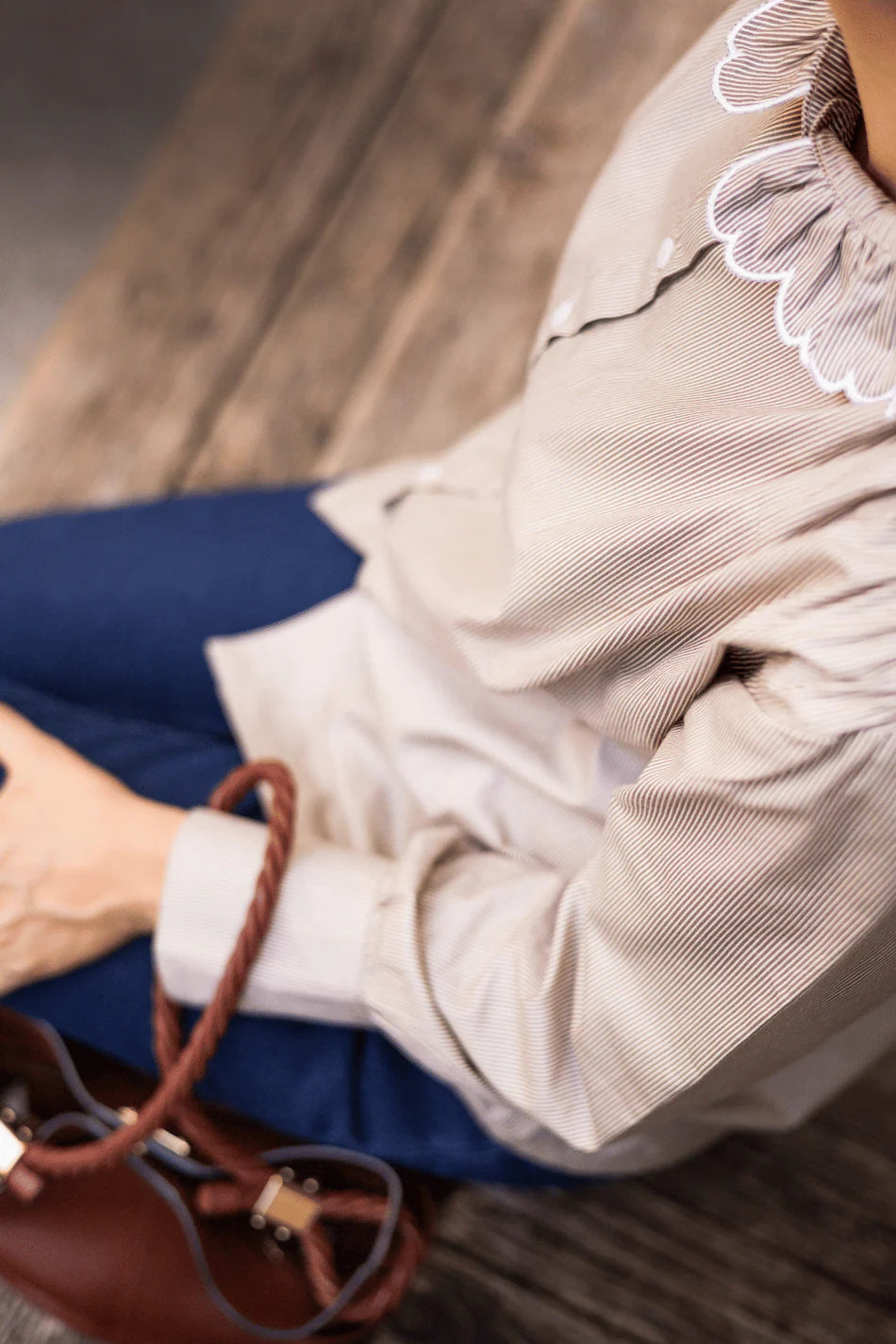 Chemisier en coton Gladys pour maternité et post-partum