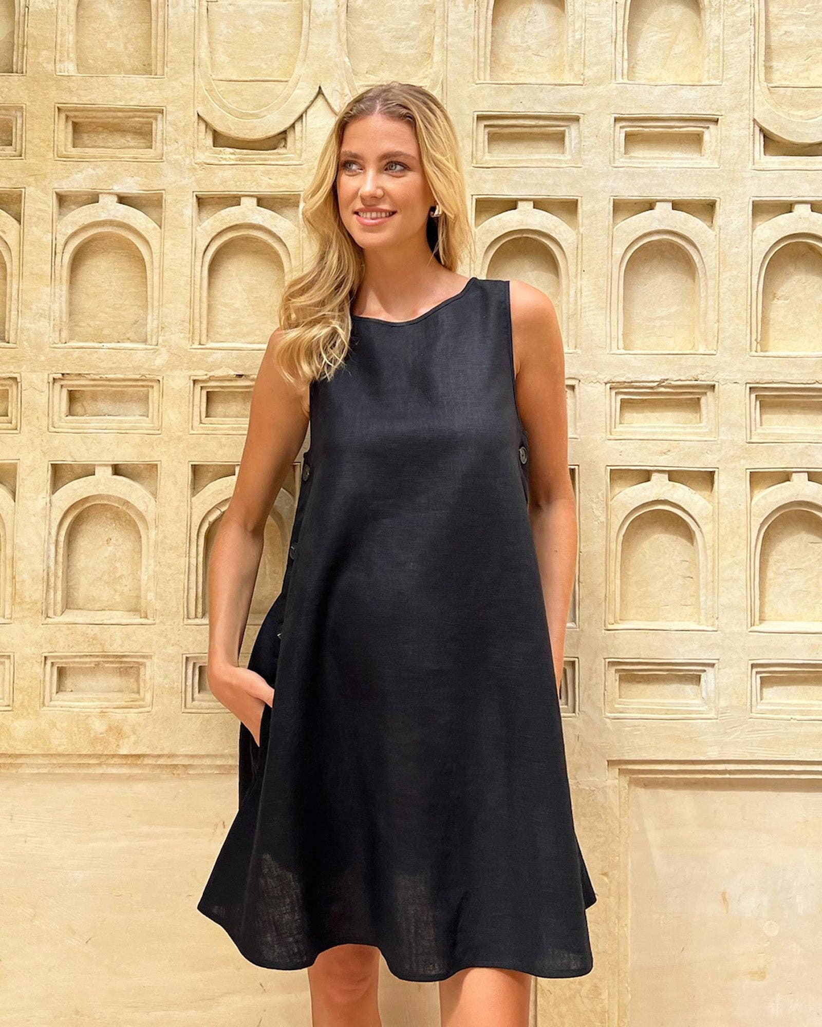 Robe d'allaitement en lin Maeve