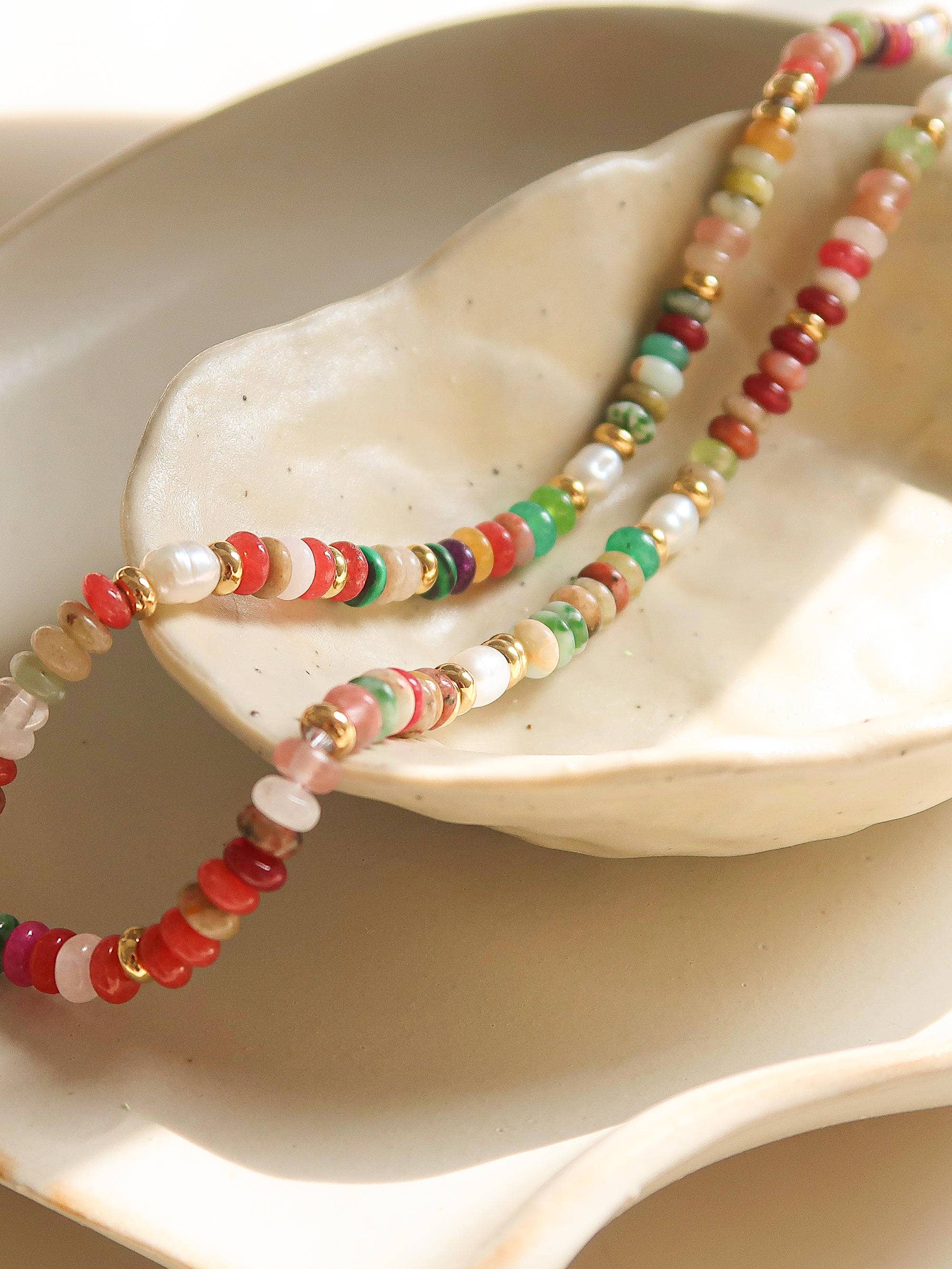 Sunny Non-Tarnish Boho Beaded Necklace