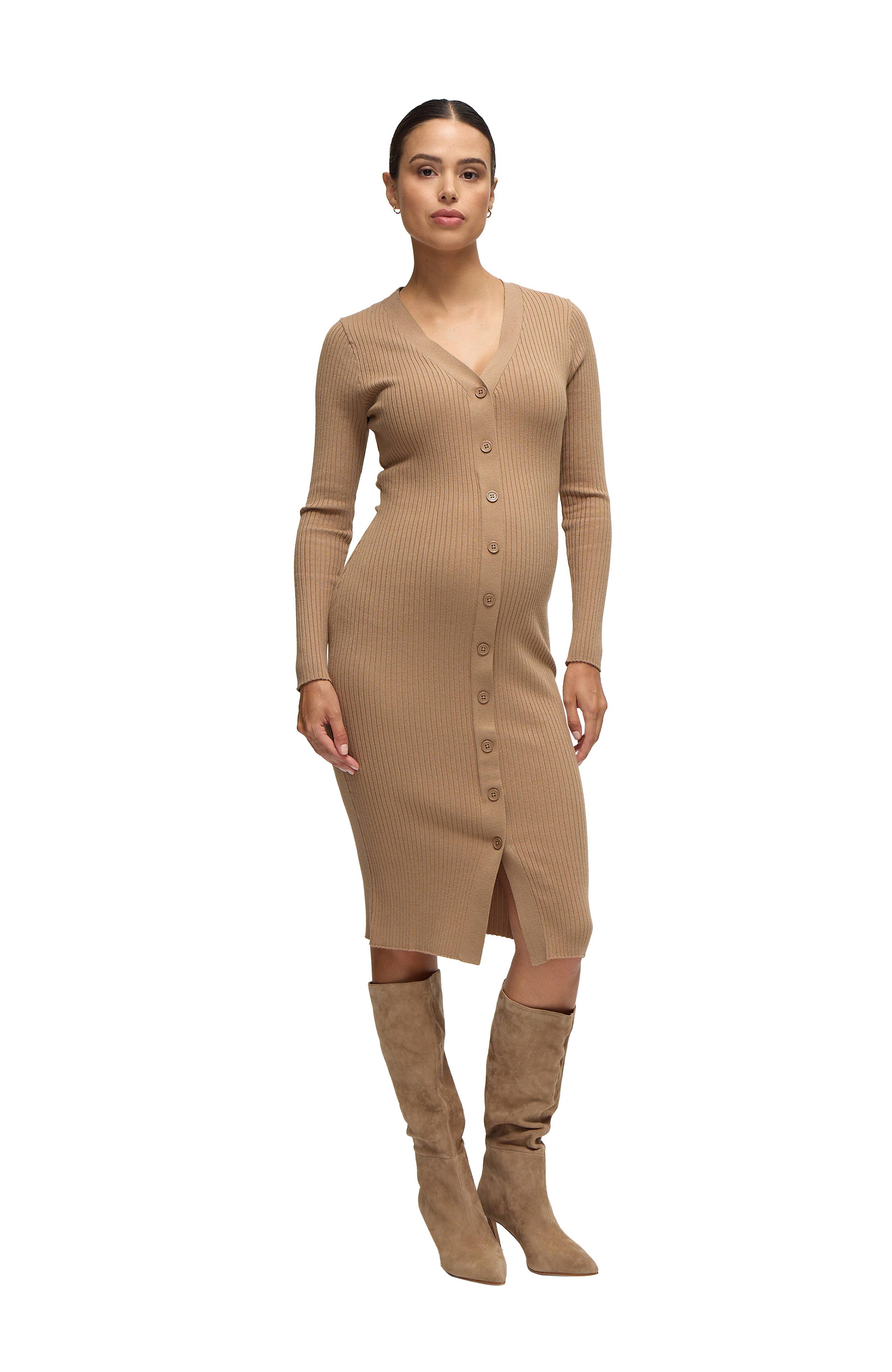 The Close Knit Midi Maternity Sweater Dress